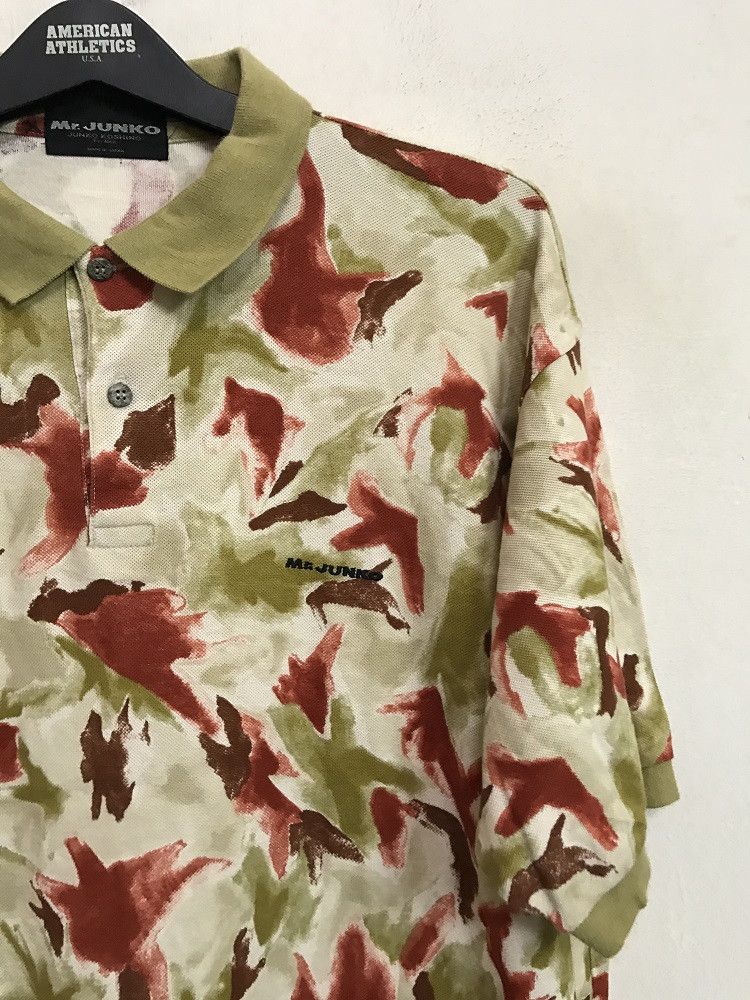 Mr. Junko Vintage Mr Junko Koshino For Men Japan Abstract Floral Polo Size US XL / EU 56 / 4 - 1 Thumbnail