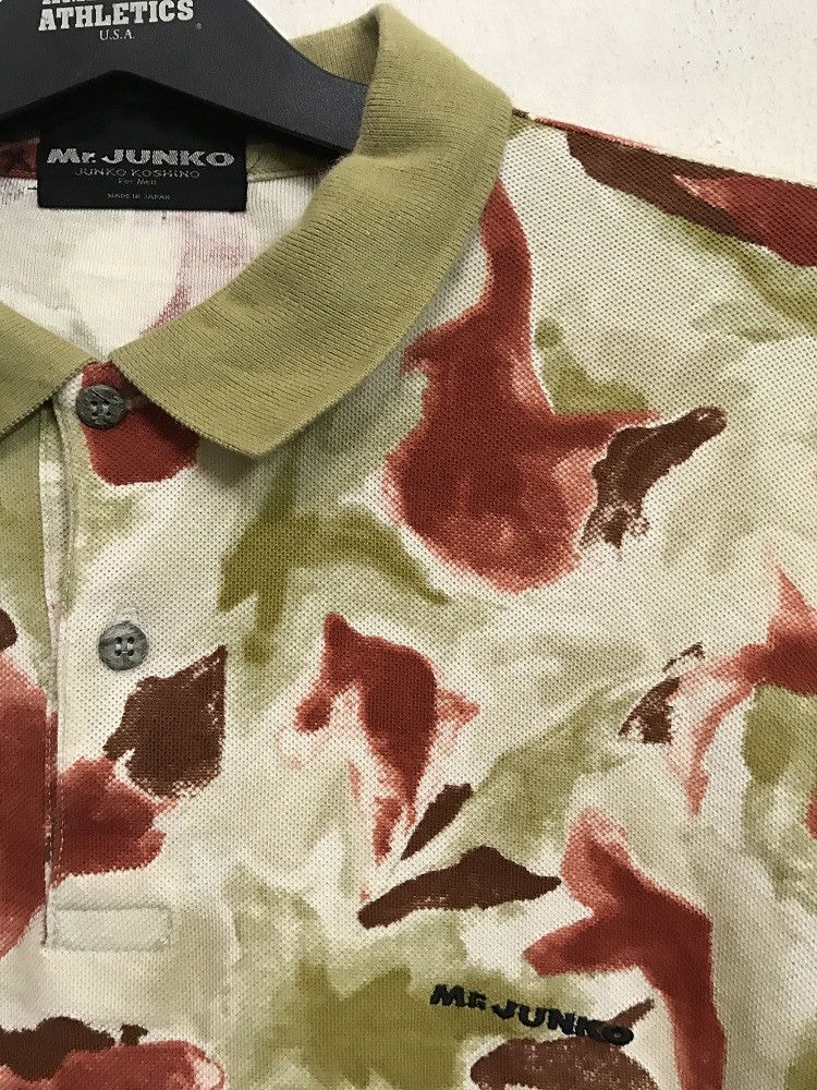 Mr. Junko Vintage Mr Junko Koshino For Men Japan Abstract Floral Polo Size US XL / EU 56 / 4 - 4 Thumbnail