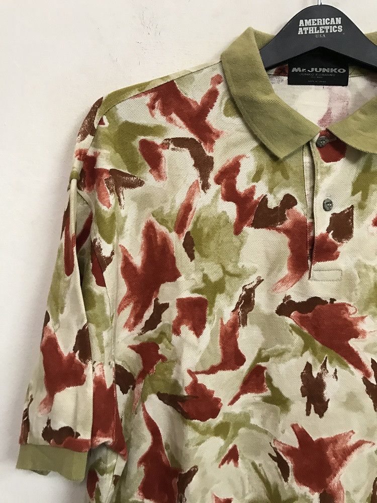 Mr. Junko Vintage Mr Junko Koshino For Men Japan Abstract Floral Polo Size US XL / EU 56 / 4 - 3 Thumbnail
