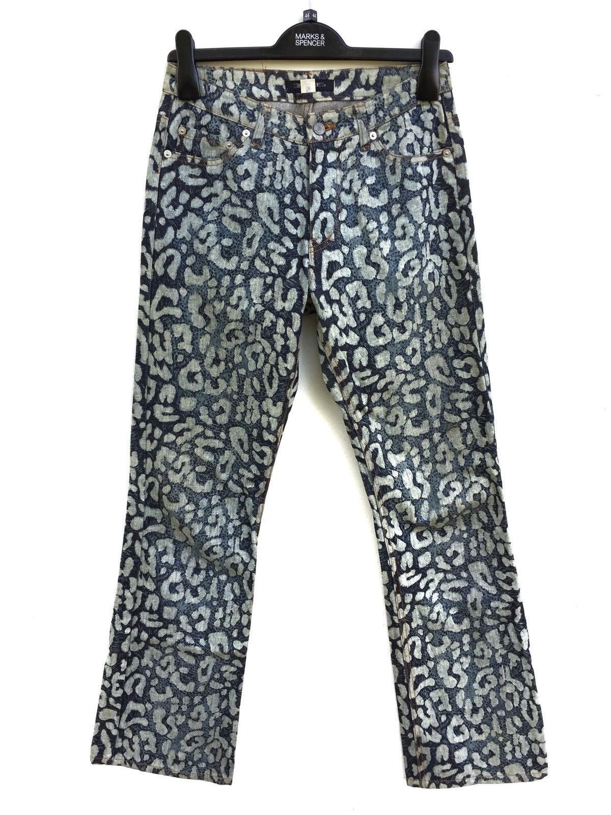 image of Designer Ozone Community All Overprint Kapital Style in Blue, Men's (Size 26)