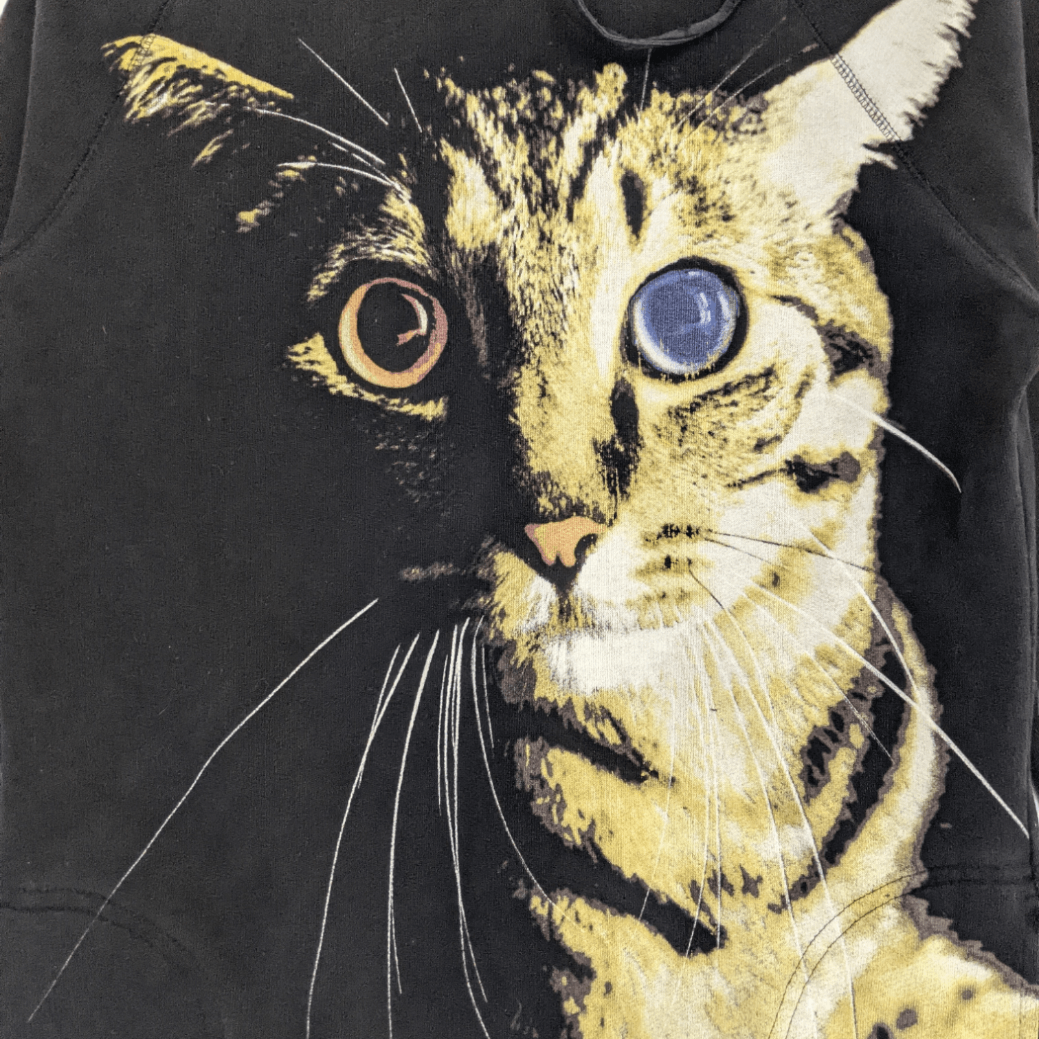 Divided DIVEDED H&M Cat Big Image Hoodie Sweatshirt Size L / US 10 / IT 46 - 4 Thumbnail