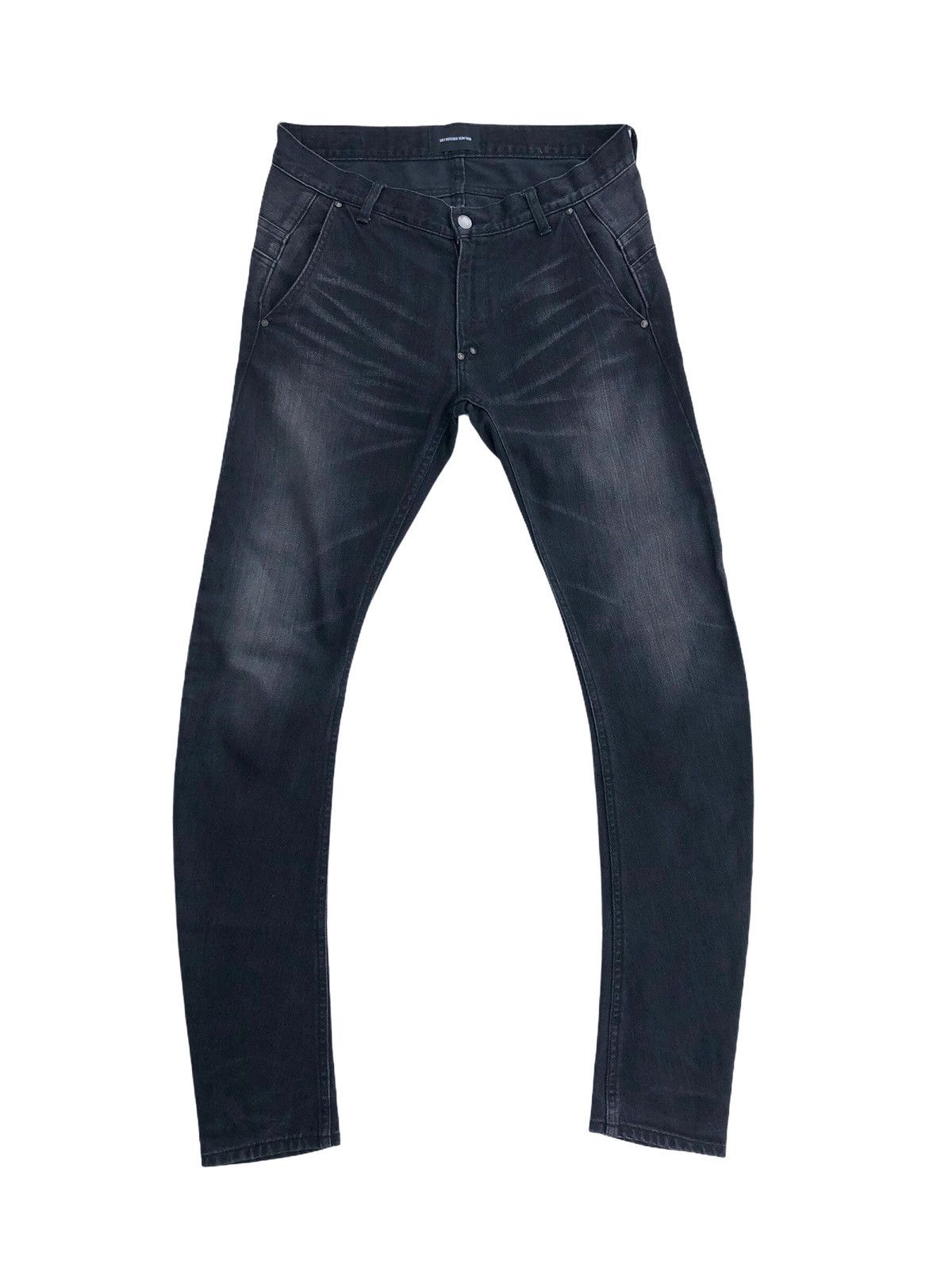 Diet Butcher Slim Skin Spring Summer 2015 Black Distressed Jeans Size US 32 / EU 48 - 1 Thumbnail