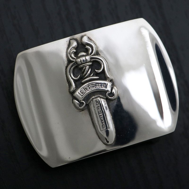 image of Chrome Hearts Dagger Belt Buckle in Silver, Men's