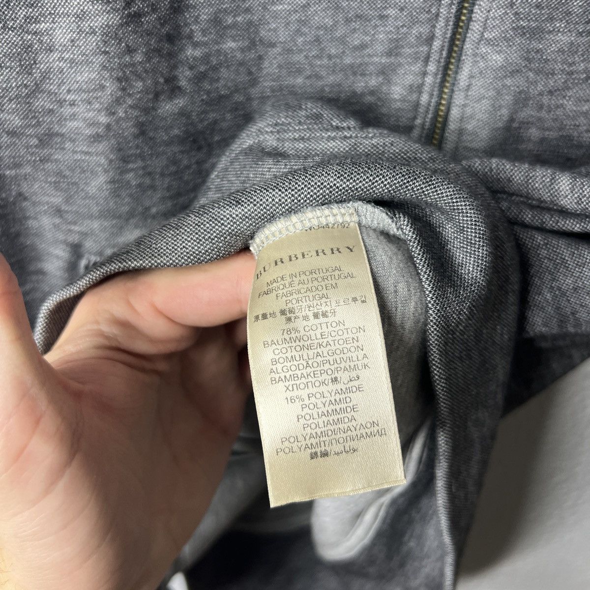 Burberry Burberry London Burberrys Zip Up Hoodie Grey Sweatshirt Logo Size US S / EU 44-46 / 1 - 6 Thumbnail