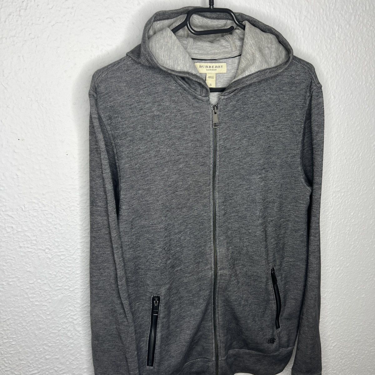 Burberry Burberry London Burberrys Zip Up Hoodie Grey Sweatshirt Logo Size US S / EU 44-46 / 1 - 2 Thumbnail