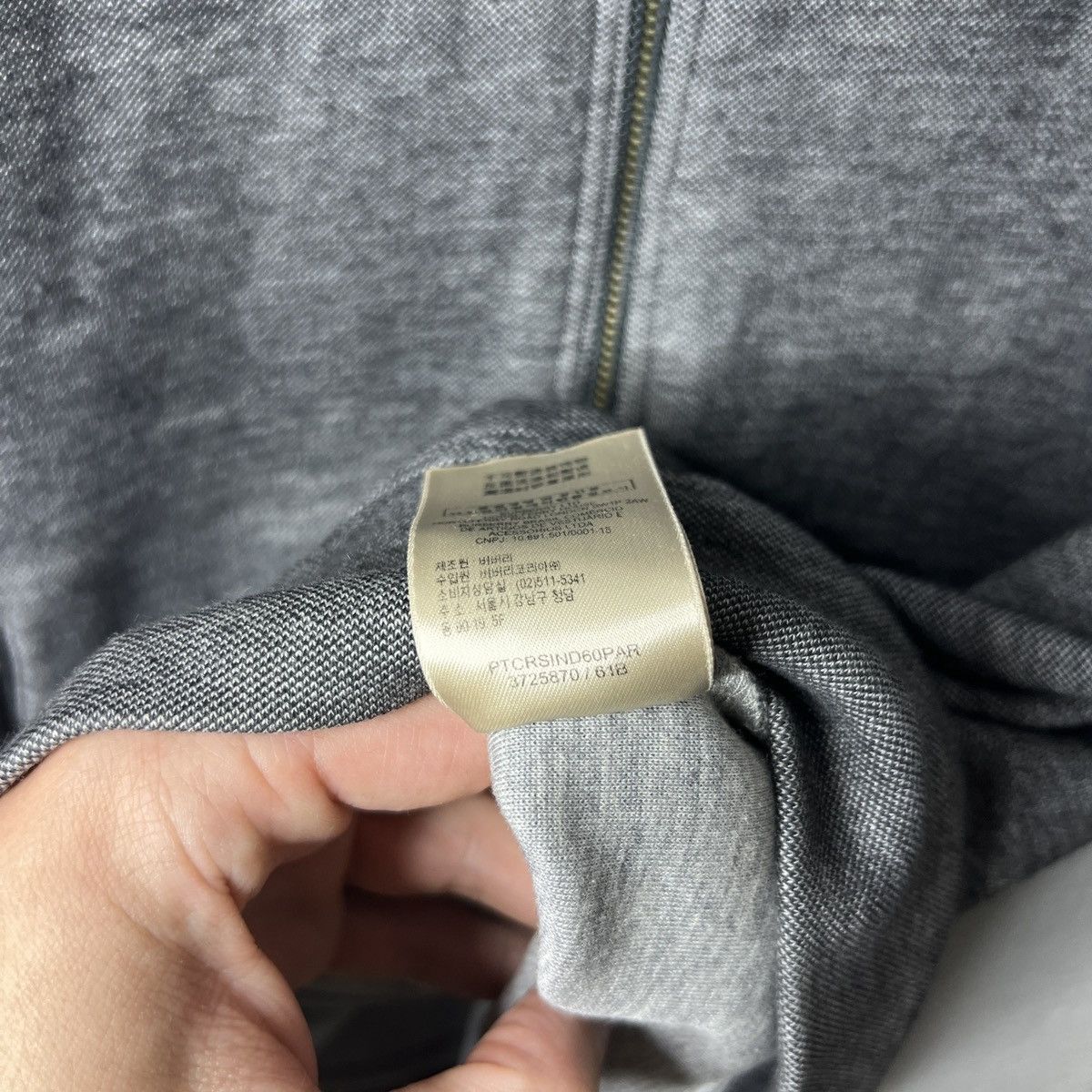 Burberry Burberry London Burberrys Zip Up Hoodie Grey Sweatshirt Logo Size US S / EU 44-46 / 1 - 7 Thumbnail
