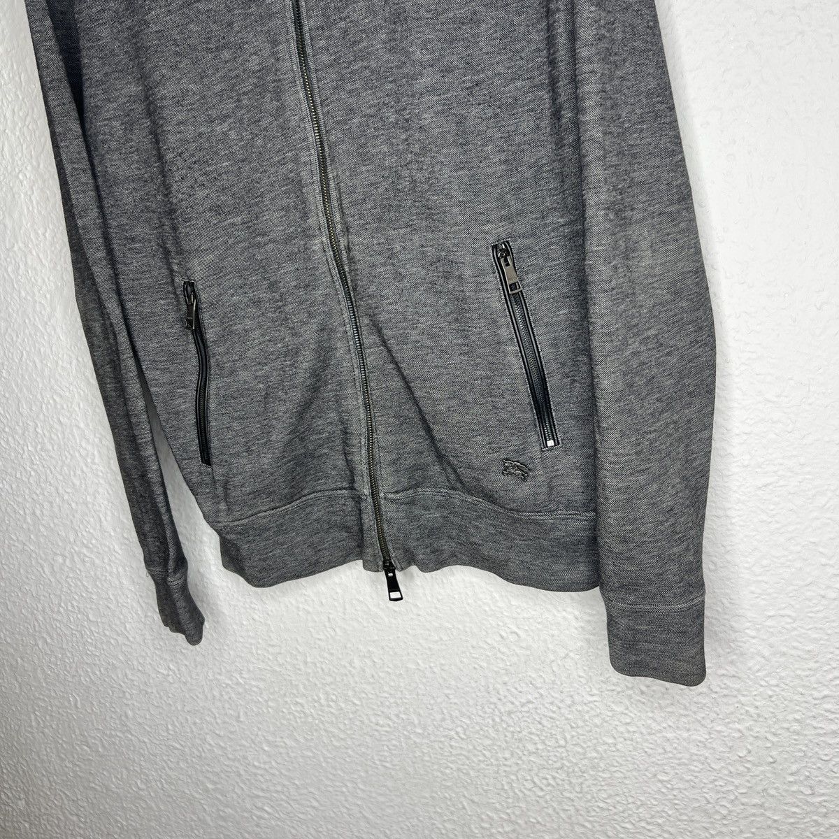 Burberry Burberry London Burberrys Zip Up Hoodie Grey Sweatshirt Logo Size US S / EU 44-46 / 1 - 3 Thumbnail