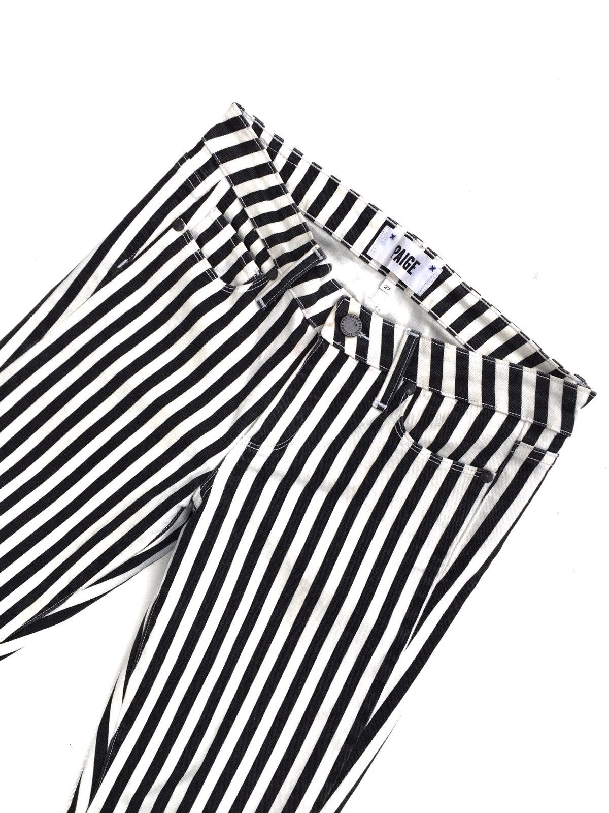 Designer × Paige Designers Brand Paige Prisoner Border Skinny Stripes Pants Size US 28 / EU 44 - 5 Thumbnail