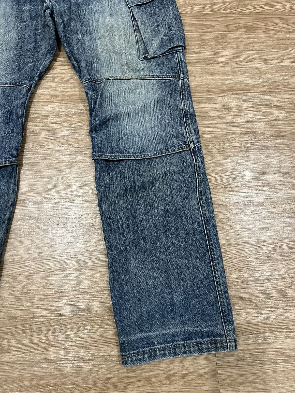 Carhartt × Vintage 🔥Mega Rare🔥Vintage Carhatt Distressed Cargo Workers Denim Size US 34 / EU 50 - 9 Thumbnail