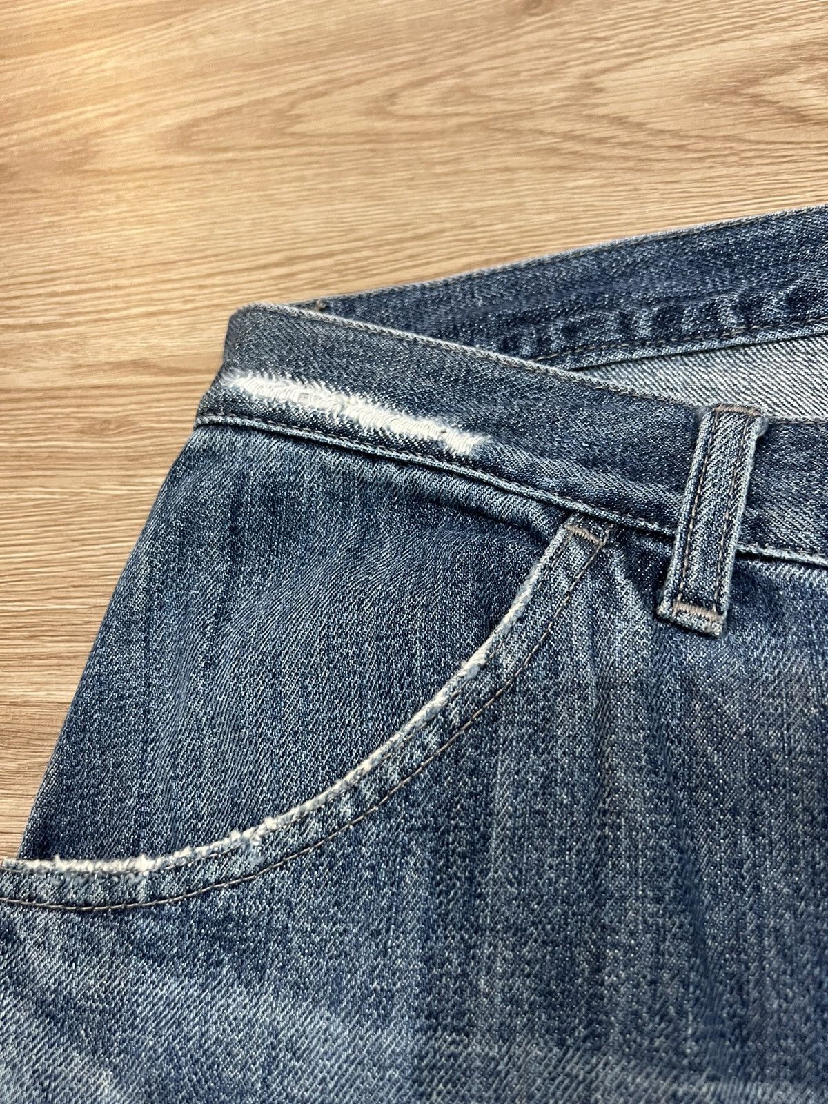 Carhartt × Vintage 🔥Mega Rare🔥Vintage Carhatt Distressed Cargo Workers Denim Size US 34 / EU 50 - 7 Thumbnail