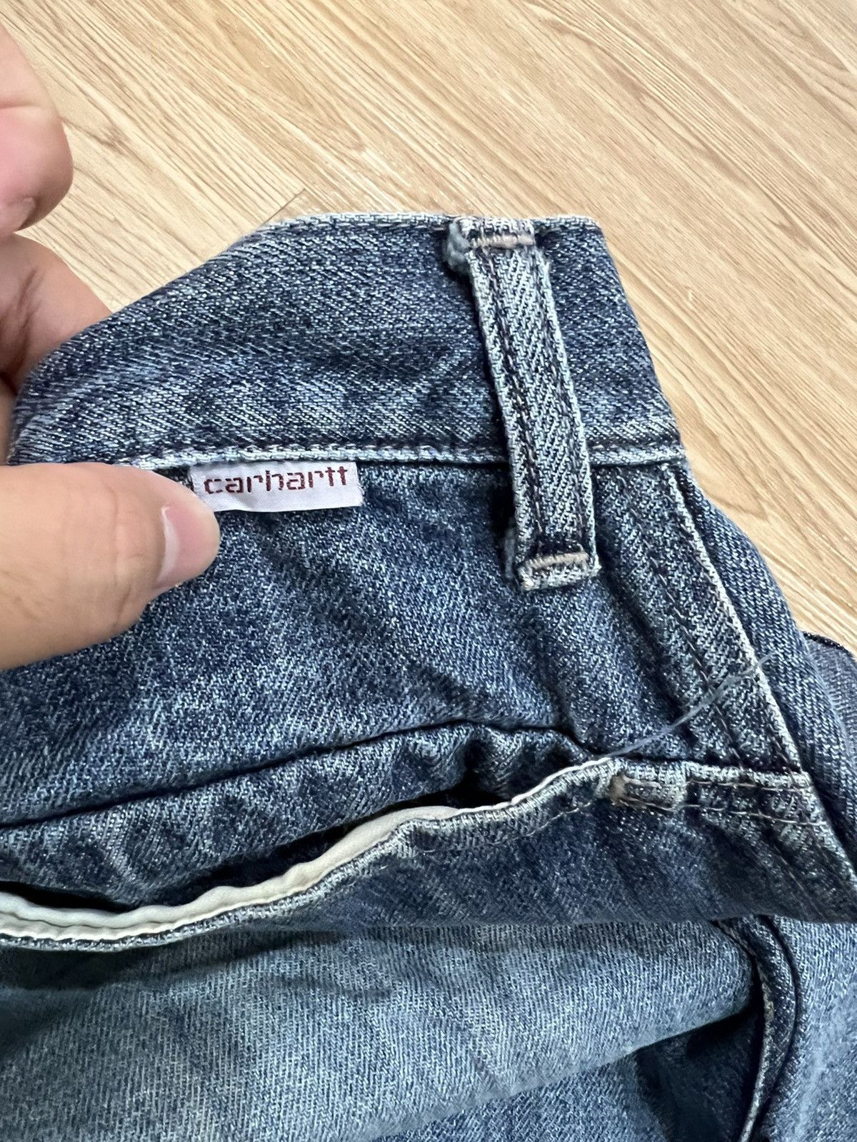 Carhartt × Vintage 🔥Mega Rare🔥Vintage Carhatt Distressed Cargo Workers Denim Size US 34 / EU 50 - 15 Thumbnail