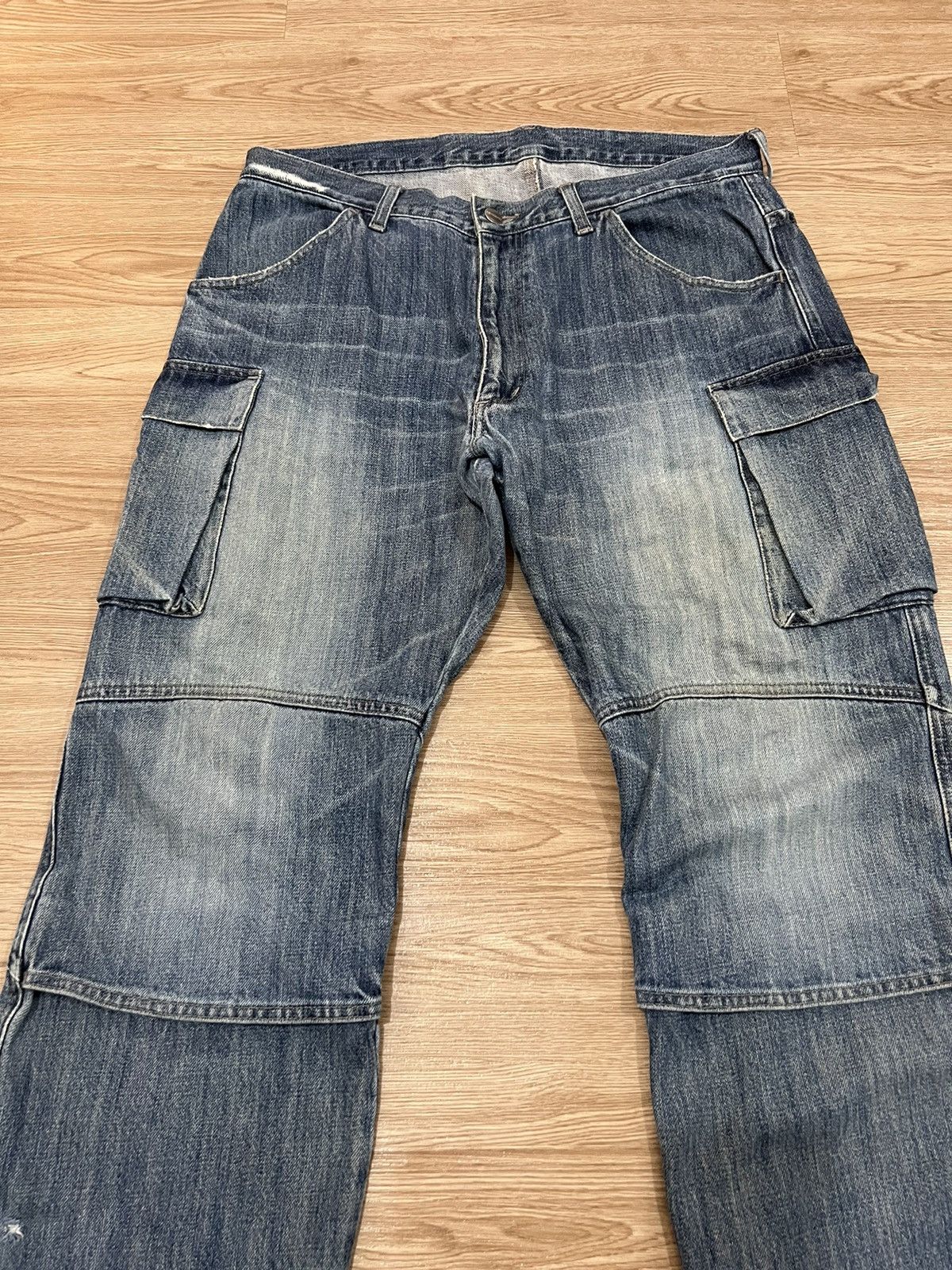 Carhartt × Vintage 🔥Mega Rare🔥Vintage Carhatt Distressed Cargo Workers Denim Size US 34 / EU 50 - 3 Thumbnail