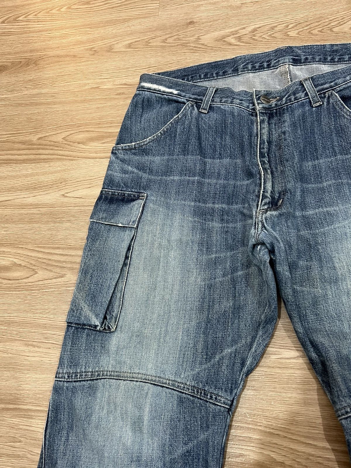 Carhartt × Vintage 🔥Mega Rare🔥Vintage Carhatt Distressed Cargo Workers Denim Size US 34 / EU 50 - 6 Thumbnail