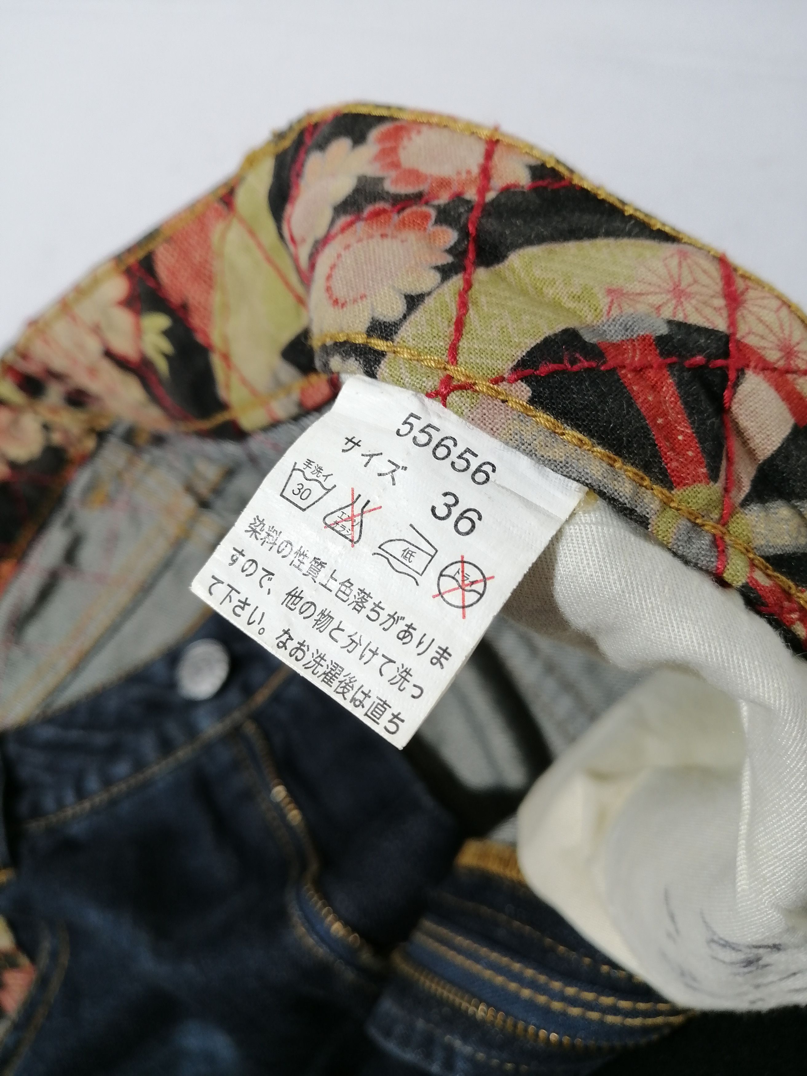 Japanese Brand Nishiki Embroided Nice Design Denim Jeans Size US 34 / EU 50 - 6 Thumbnail