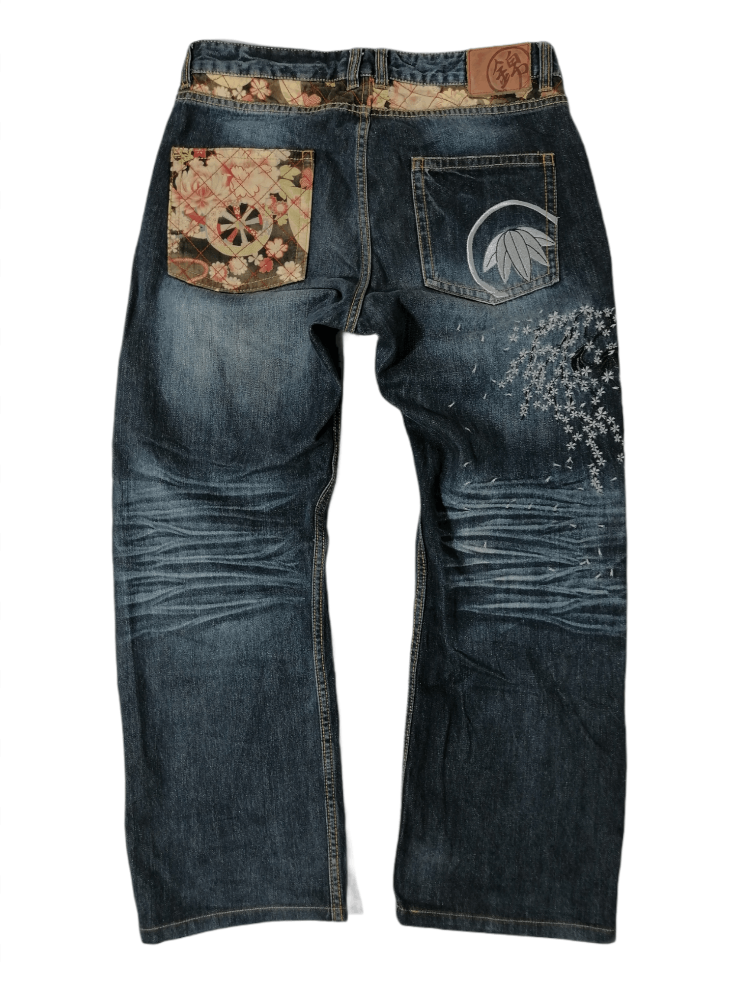 Japanese Brand Nishiki Embroided Nice Design Denim Jeans Size US 34 / EU 50 - 1 Thumbnail
