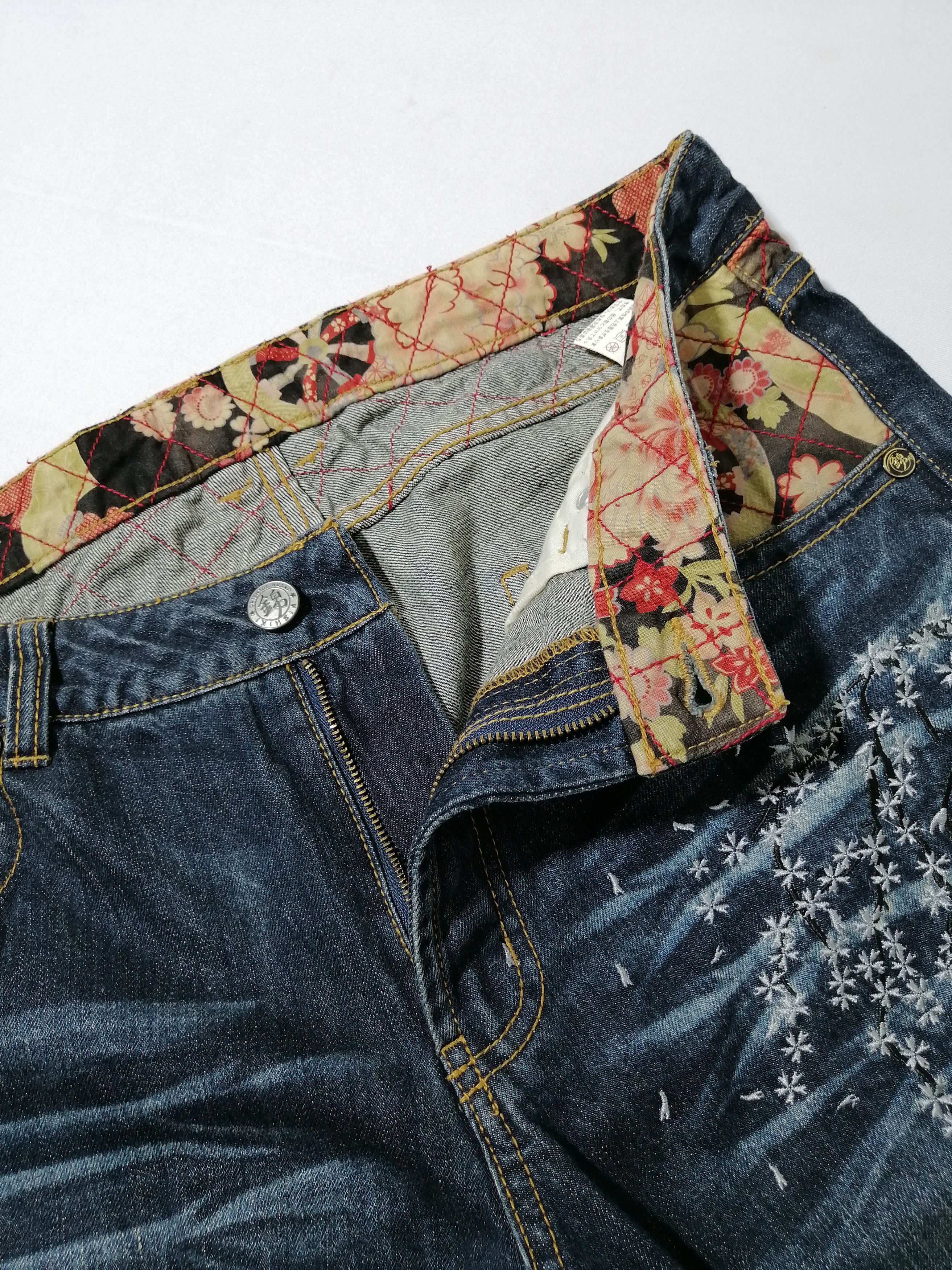 Japanese Brand Nishiki Embroided Nice Design Denim Jeans Size US 34 / EU 50 - 5 Thumbnail