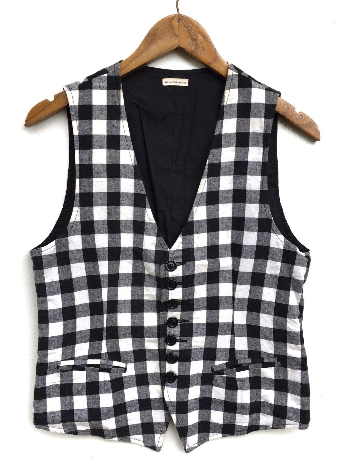 Number (N)ine Vintage Number (N)ine Takahiro Miyashita Checkered Vest Size US S / EU 44-46 / 1 - 3 Thumbnail