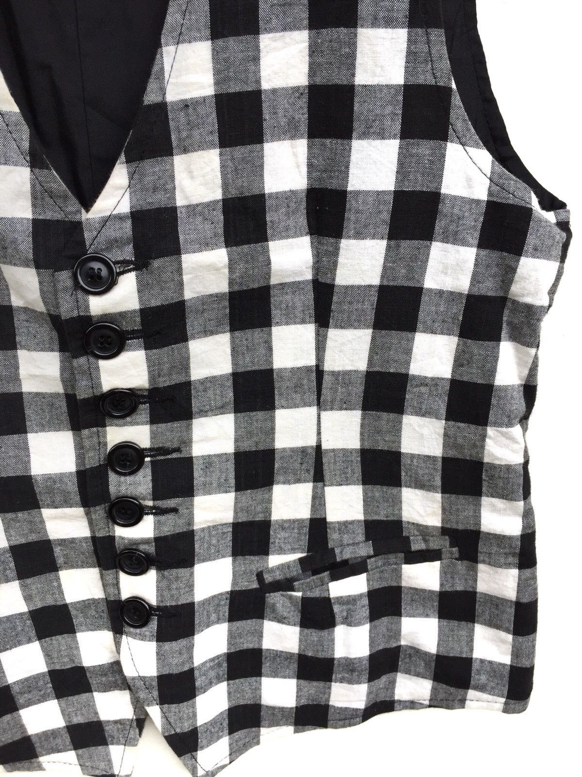 Number (N)ine Vintage Number (N)ine Takahiro Miyashita Checkered Vest Size US S / EU 44-46 / 1 - 6 Thumbnail