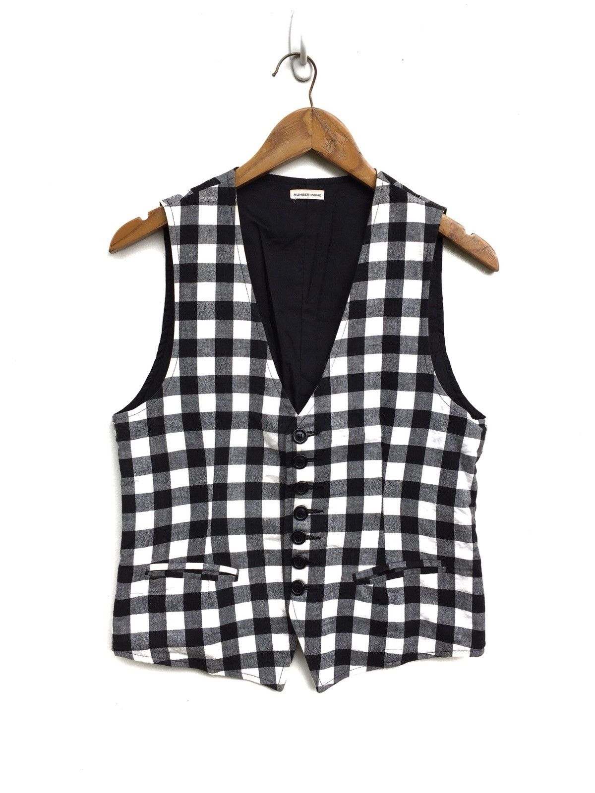Vintage Number (N)ine Takahiro Miyashita Checkered Vest
