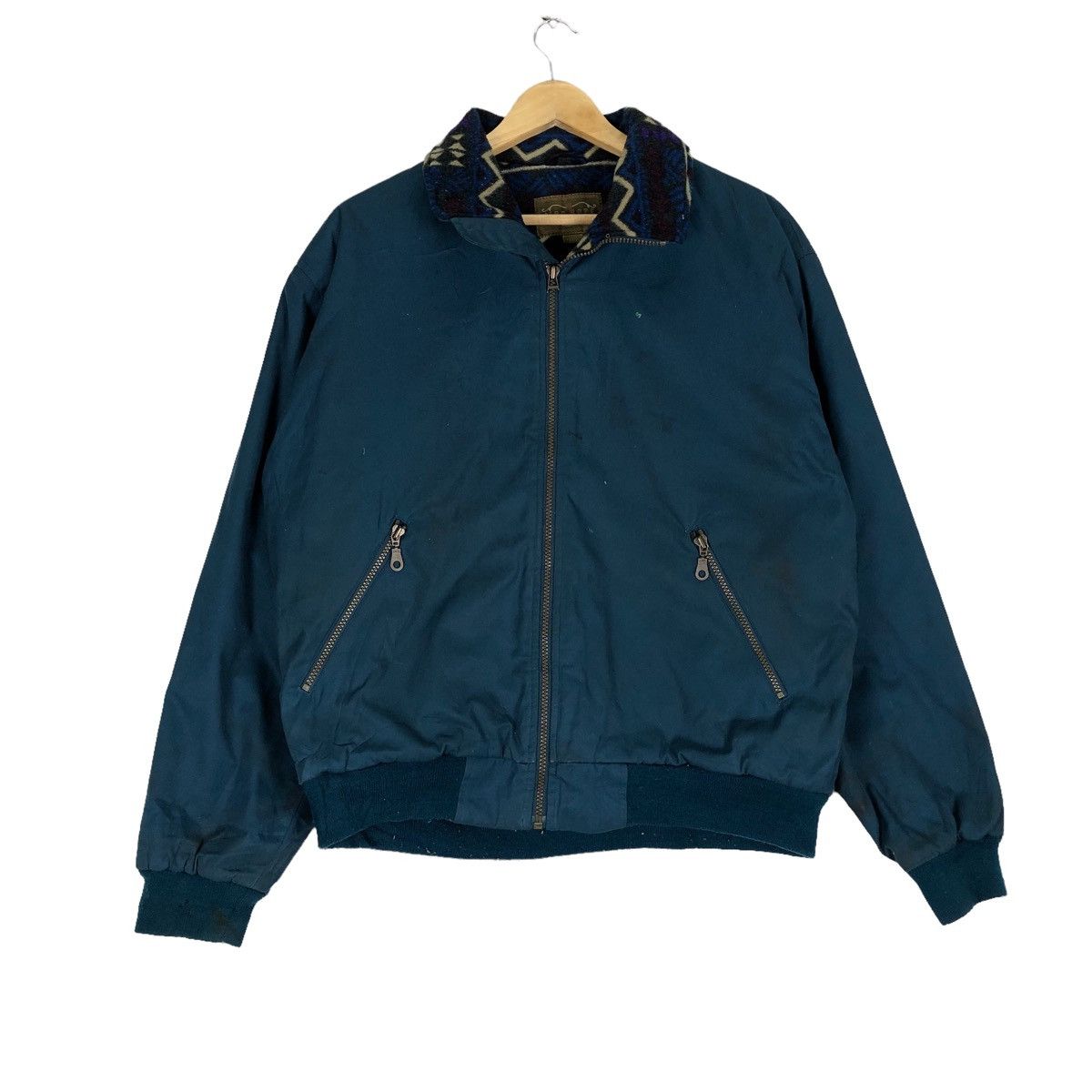 Japanese Brand Vintage Mac Hope Blanket Jacket Opti Zip Native Lining Size US XL / EU 56 / 4 - 2 Thumbnail