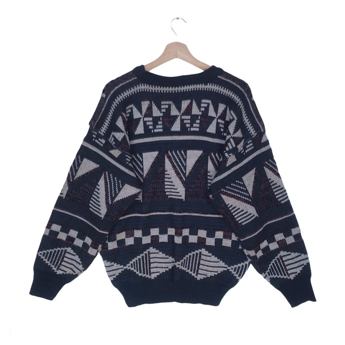 Aran Isles Knitwear × Coogi × Native Rock Canyon geometry polygon knitwear crewneck Size US L / EU 52-54 / 3 - 5 Thumbnail