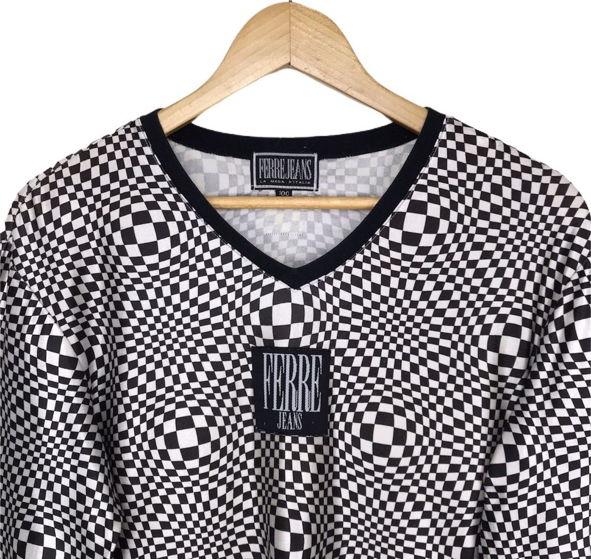 Ferre Ferre jean “Box” checkered chessboard stretchable Size US M / EU 48-50 / 2 - 3 Thumbnail