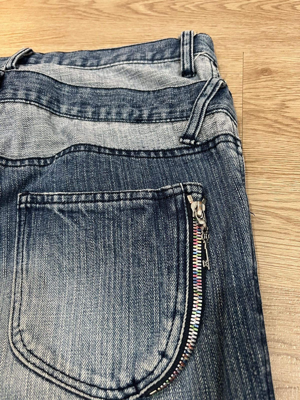 If Six Was Nine × Japanese Brand × Number (N)ine 🔥MEGA RARE🔥Nicole Club For Men Double Waist Jeans Size US 30 / EU 46 - 10 Thumbnail