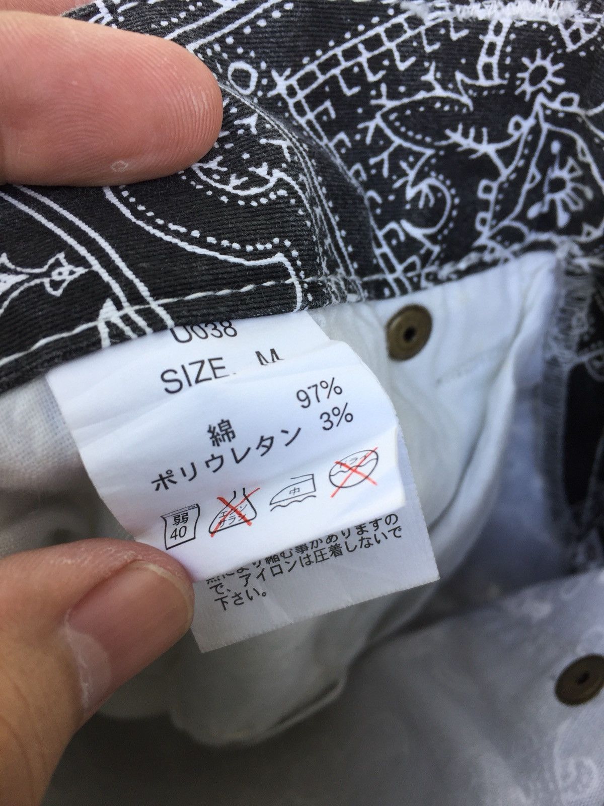 Designer × Japanese Brand Japanese Brand Cecil McBee Paisley Skinny Pants Size US 27 - 9 Thumbnail