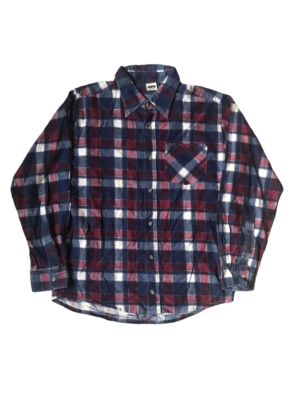 DC Comics × Flannel Vtg Dc Comic Batman Flannel Button Shirt Size US S / EU 44-46 / 1 - 2 Thumbnail