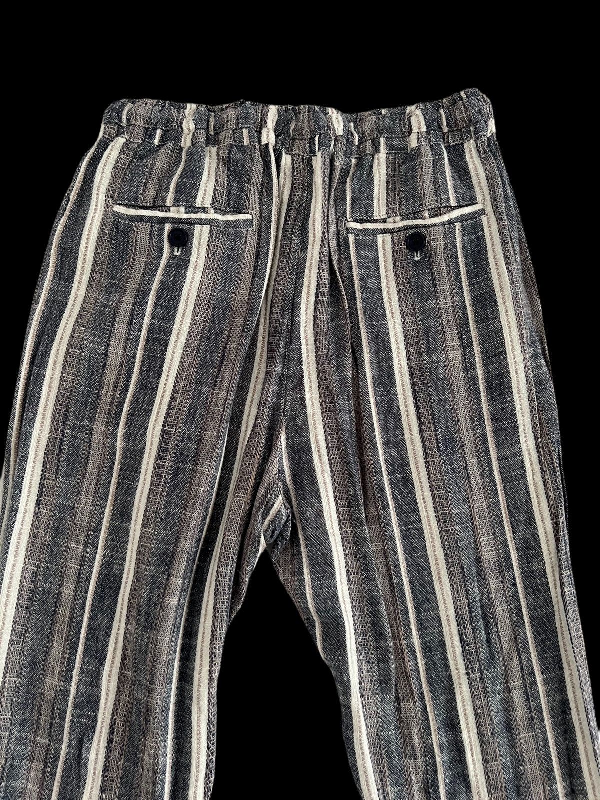 Japanese Brand Japanese TITICACA Stripes Drawstring Pants Kapital Style Size US 29 - 3 Thumbnail