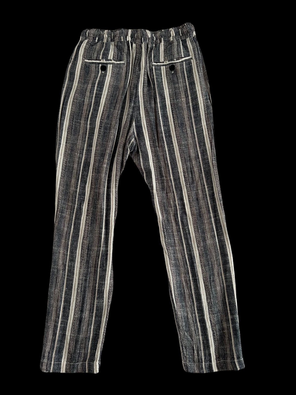 Japanese Brand Japanese TITICACA Stripes Drawstring Pants Kapital Style Size US 29 - 2 Thumbnail