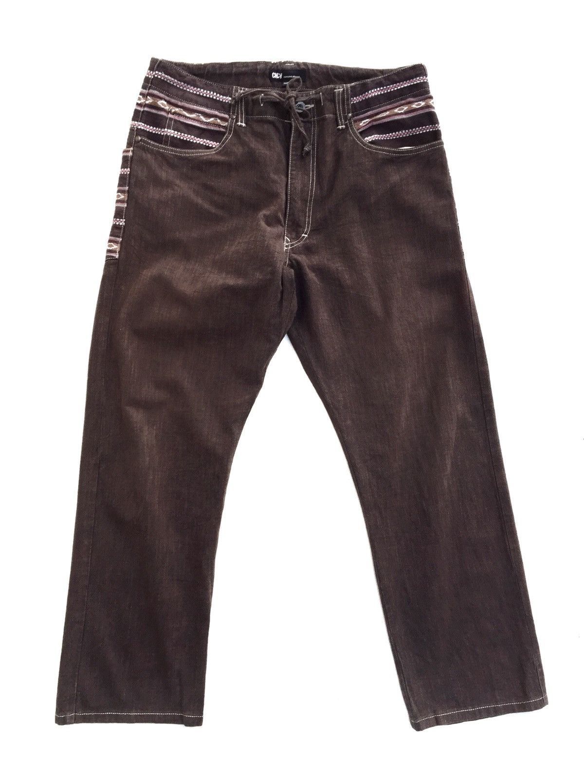 Japanese Brand CNCV Concave Attempt Patchwork Kapital Style Nice Design Size US 32 / EU 48 - 2 Thumbnail
