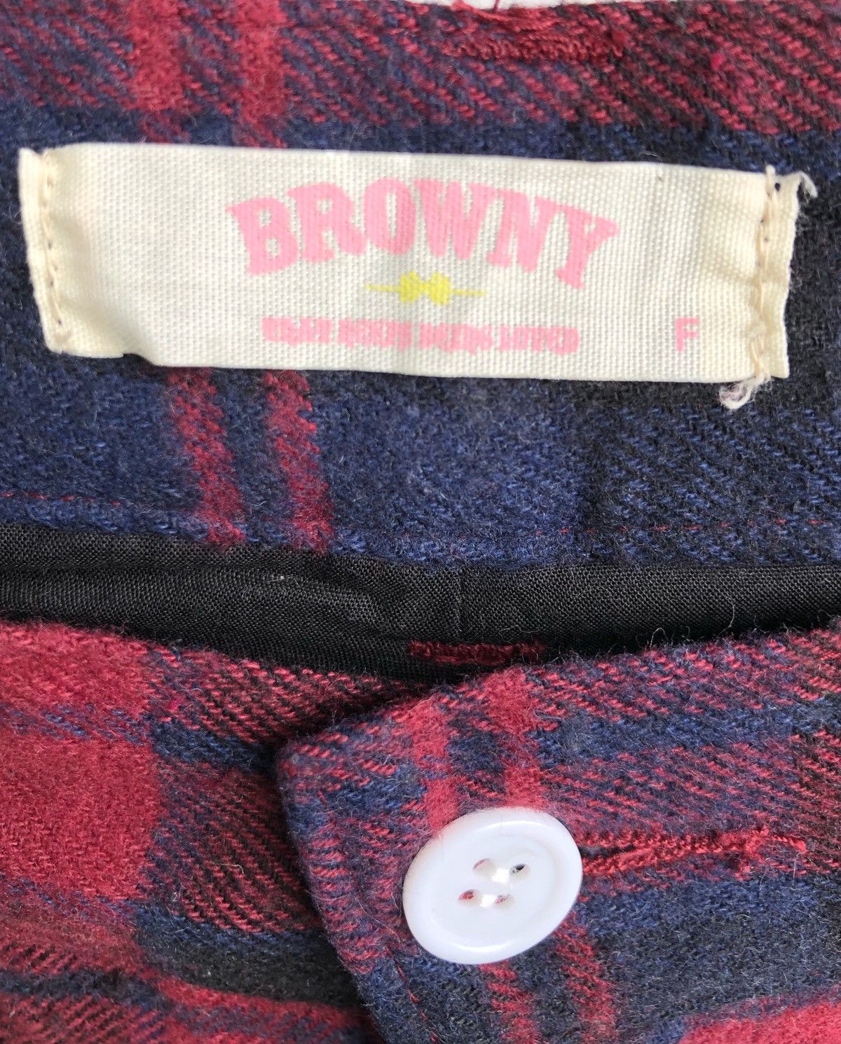 If Six Was Nine × Japanese Brand × Number (N)ine JAPANESE BRAND BROWNY CHECKERED SUSPENDER PANT Size US 29 - 5 Thumbnail