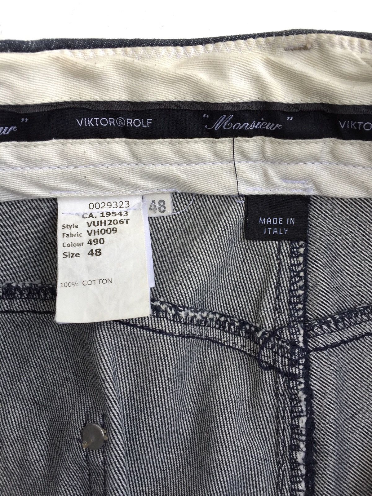 Viktor & Rolf VICTOR & ROLF Made In Italy Nice Design Jeans Size US 32 / EU 48 - 12 Thumbnail