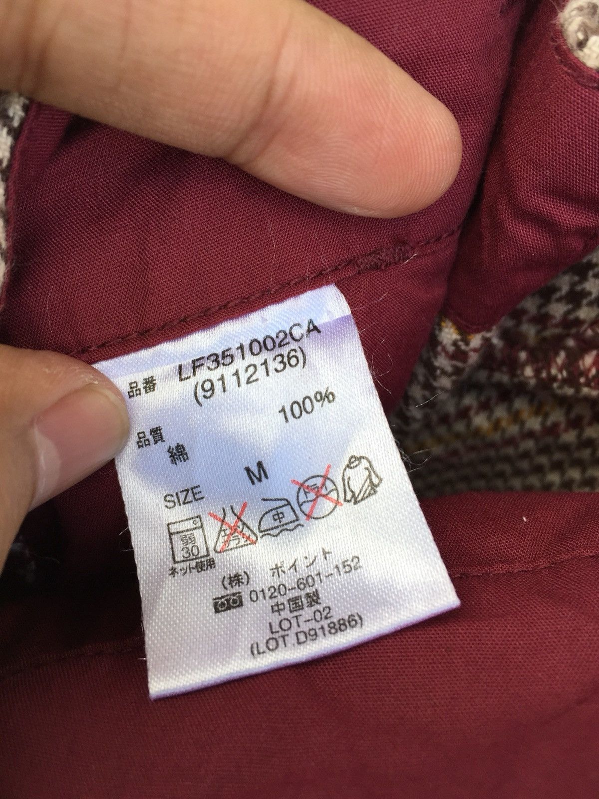Japanese Brand × LOWRYS FARM Japanese Brand Lowry Farm Checkered Punk Tartan Plaid Pants Size US 27 - 8 Thumbnail