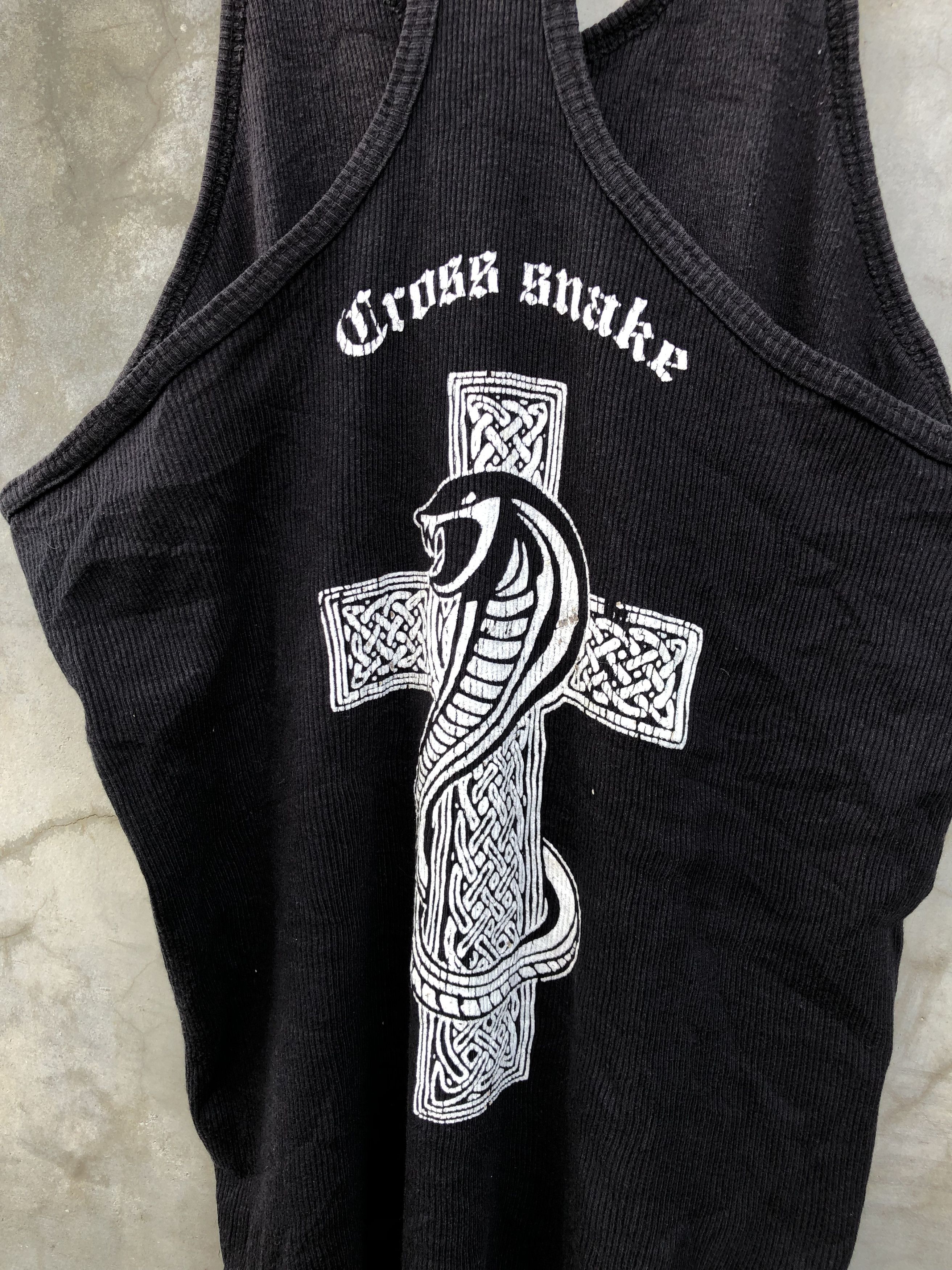 Beauty Beast Cross Snake look like chrome hearts Ribbed Tanktop Size US M / EU 48-50 / 2 - 4 Thumbnail
