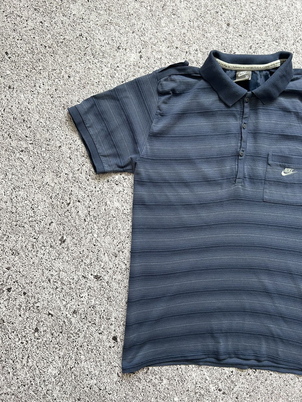 Nike × Vintage Vintage 90’s Nike Hype Y2K Polo T-Shirt Size US XL / EU 56 / 4 - 2 Thumbnail