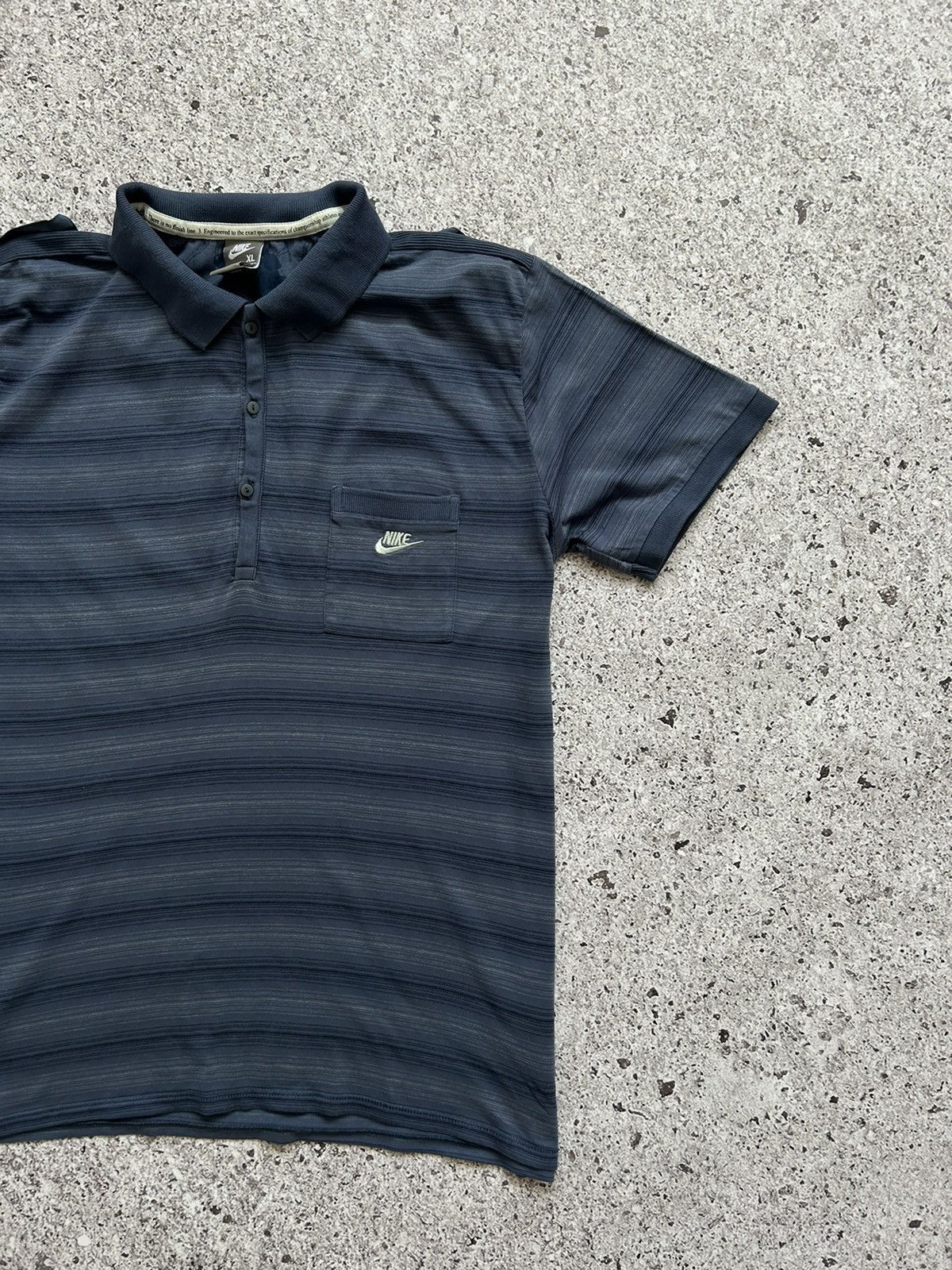 Nike × Vintage Vintage 90’s Nike Hype Y2K Polo T-Shirt Size US XL / EU 56 / 4 - 3 Thumbnail