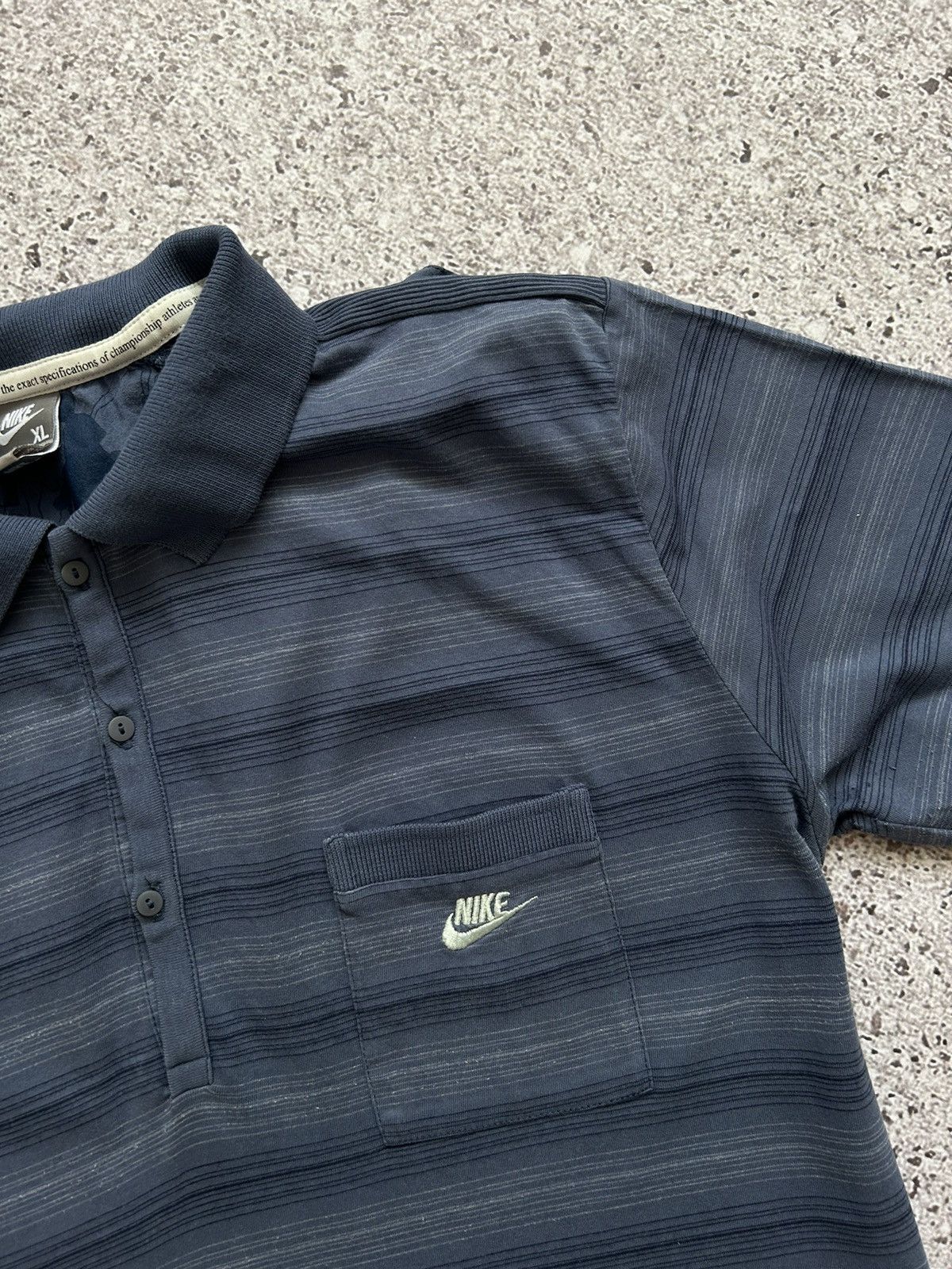 Nike × Vintage Vintage 90’s Nike Hype Y2K Polo T-Shirt Size US XL / EU 56 / 4 - 5 Thumbnail