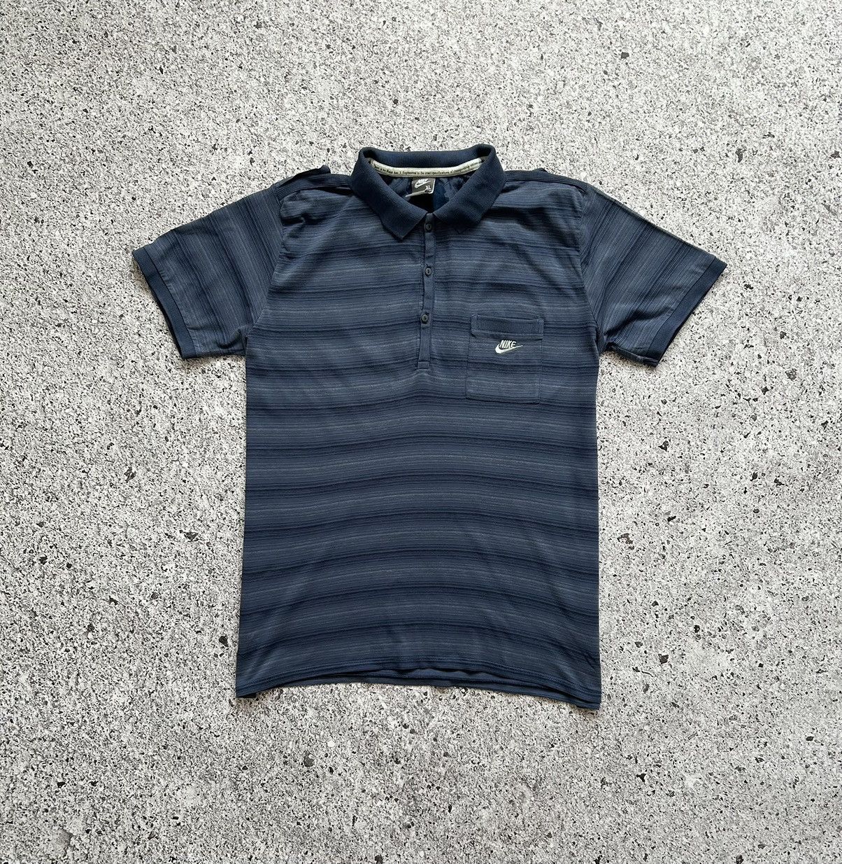 Nike × Vintage Vintage 90’s Nike Hype Y2K Polo T-Shirt Size US XL / EU 56 / 4 - 1 Thumbnail