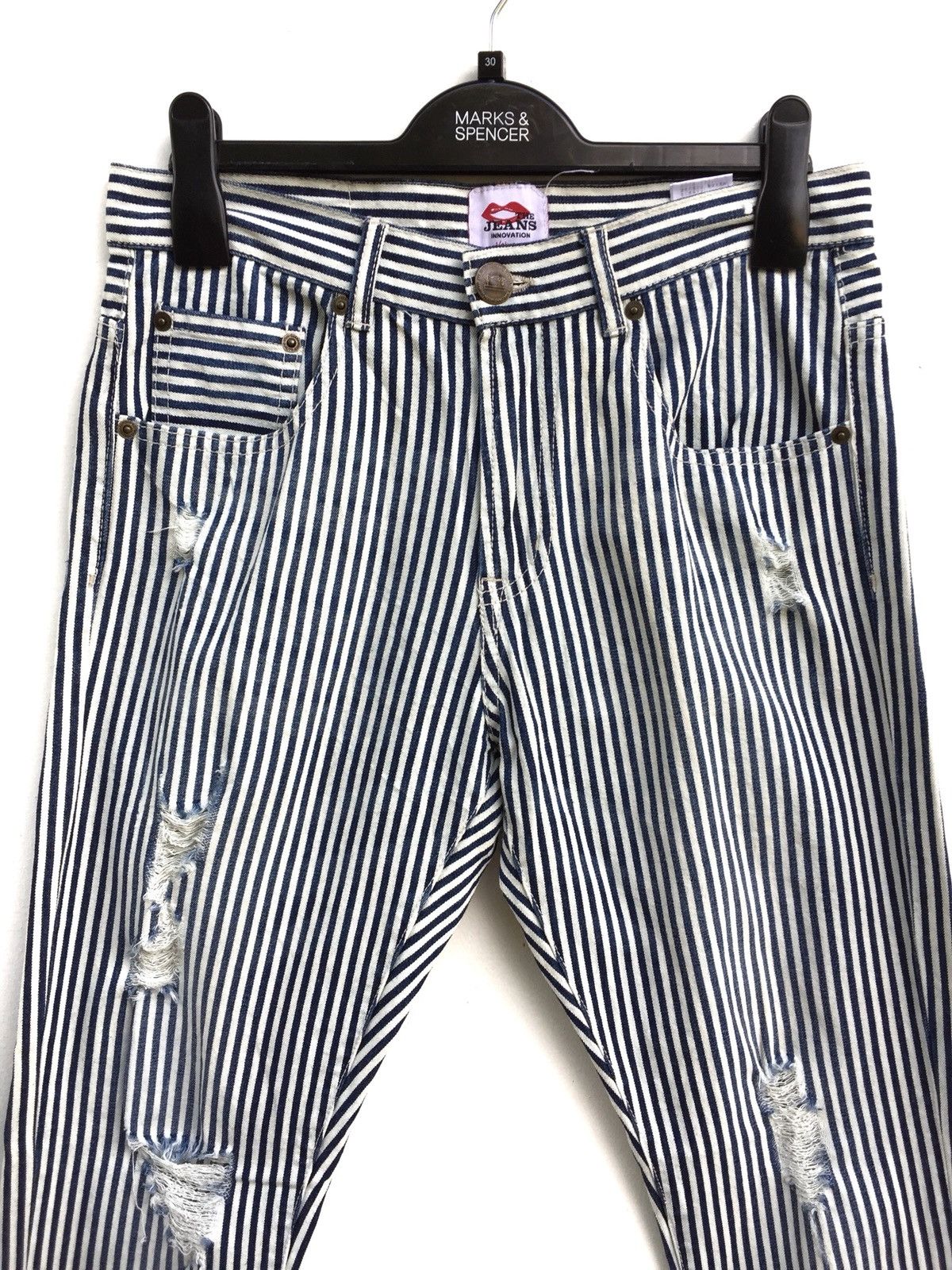 Japanese Brand Japanese Brand Valman Hickory Distressed Jeans Size US 28 / EU 44 - 3 Thumbnail