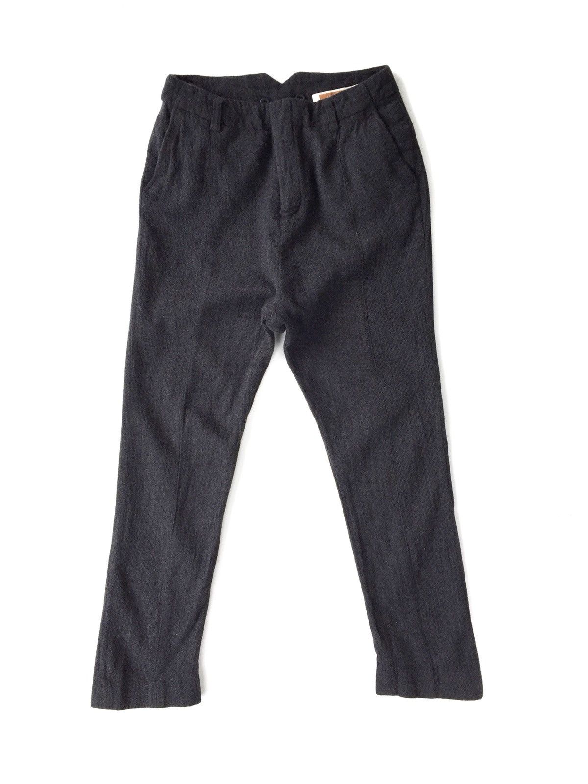 Japanese Brand × United Bamboo Made In Japan United Bamboo Wool V Back Trousers Pants Size US 26 / EU 42 - 1 Thumbnail