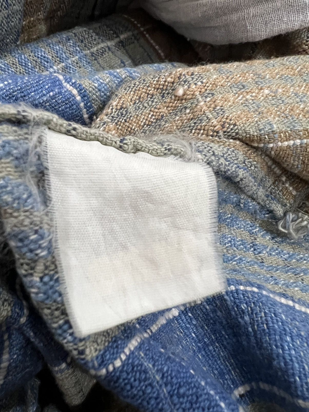 Abercrombie & Fitch × Flannel Cotton Linen Brown Plaid Checkered Flannel Size US M / EU 48-50 / 2 - 7 Thumbnail