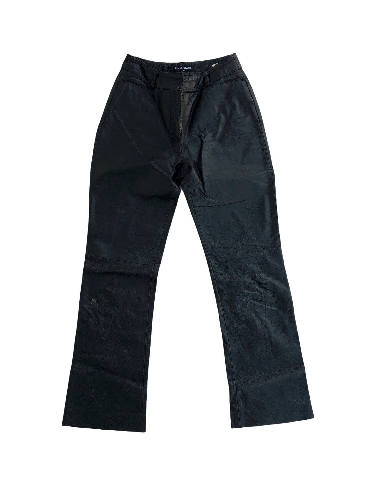 image of Final Stage Leather Bikers Pants in Black, Men's (Size 26)