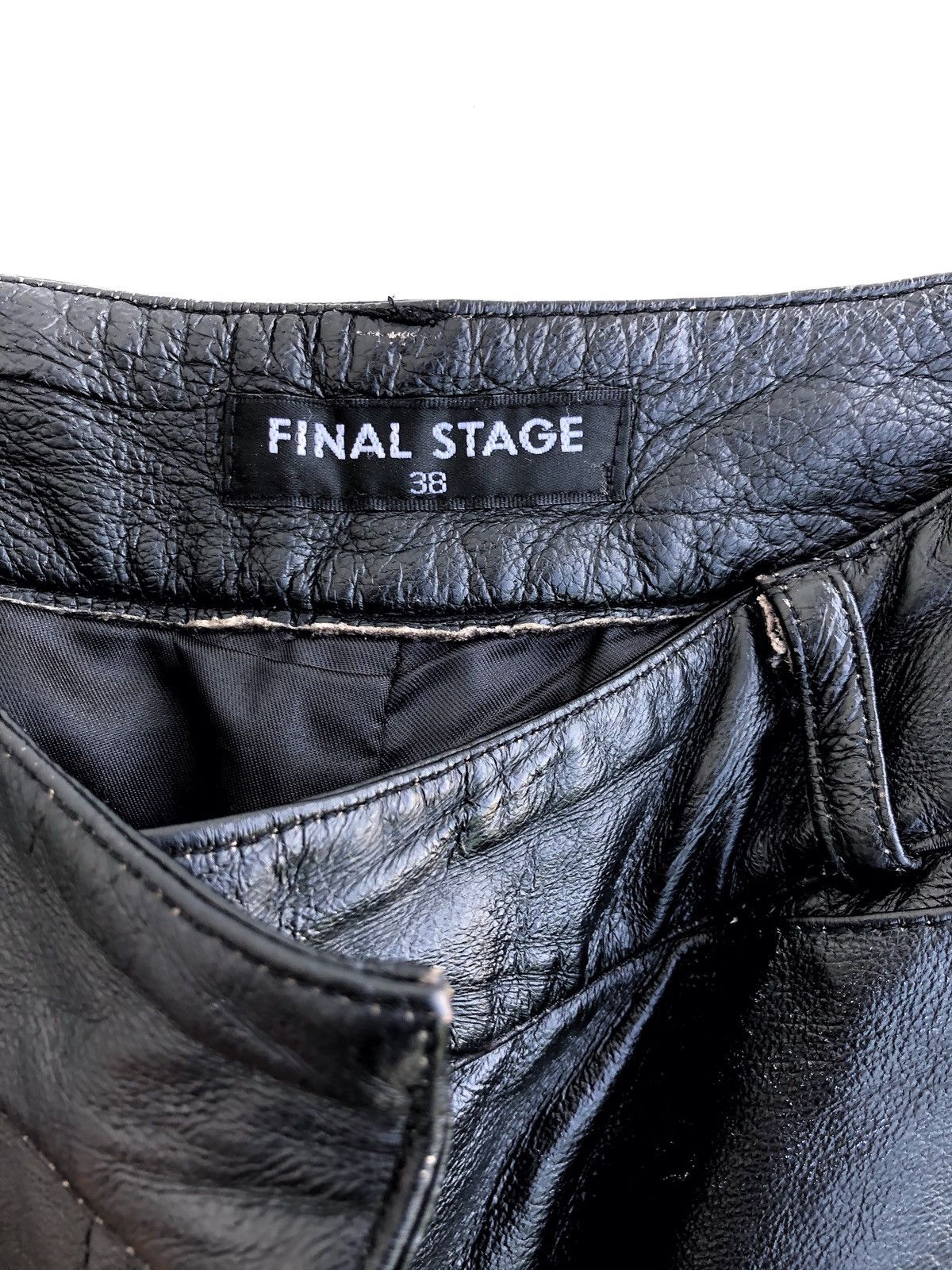 Japanese Brand × Leather Japanese Brand Final Stage Leather Bikers Pants Size US 26 / EU 42 - 9 Thumbnail