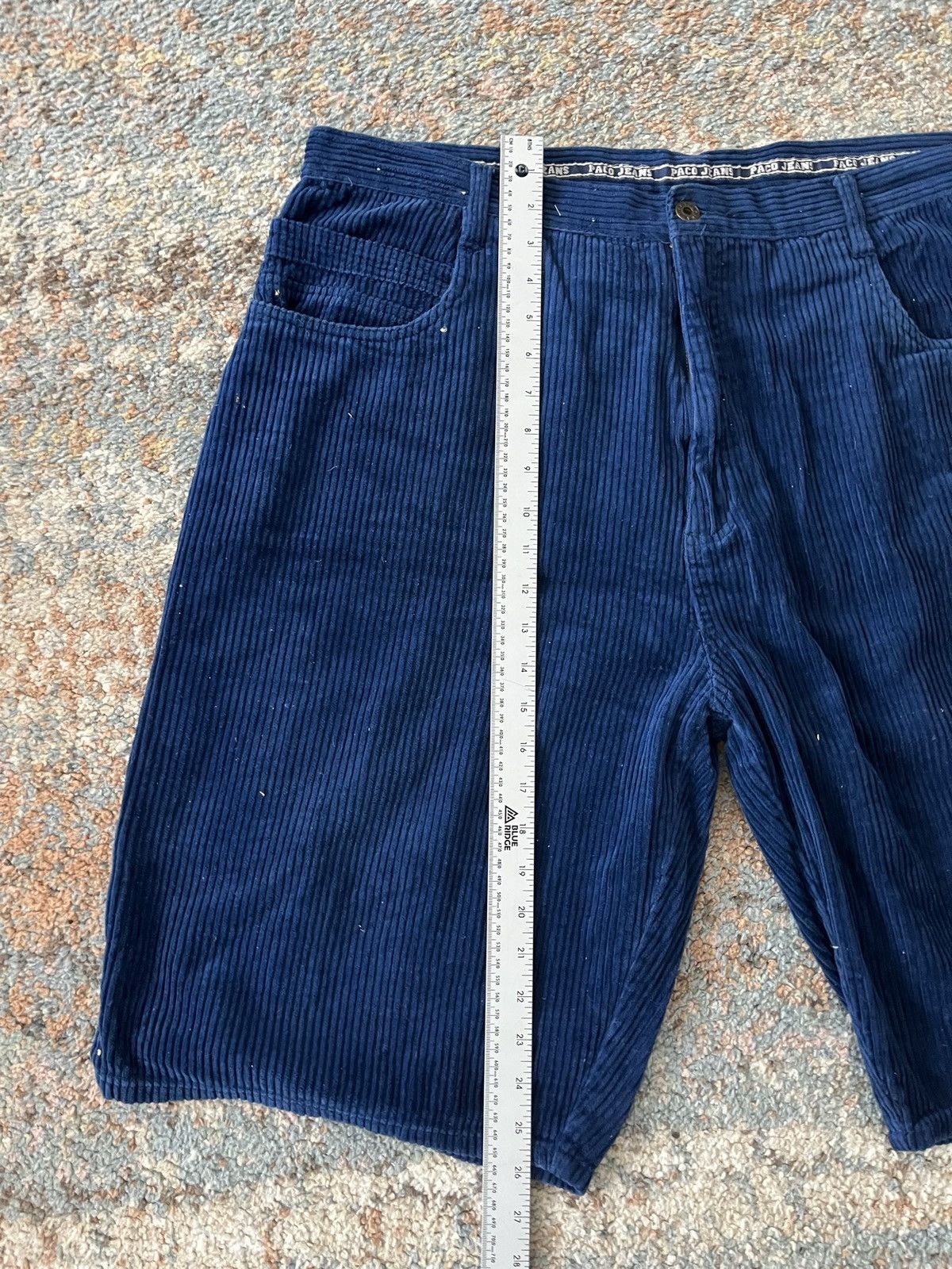 JNCO × Vintage VTG Paco Carpenter Corduroy Shorts Baggy sz 40 Y2K Size US 40 / EU 56 - 9 Thumbnail