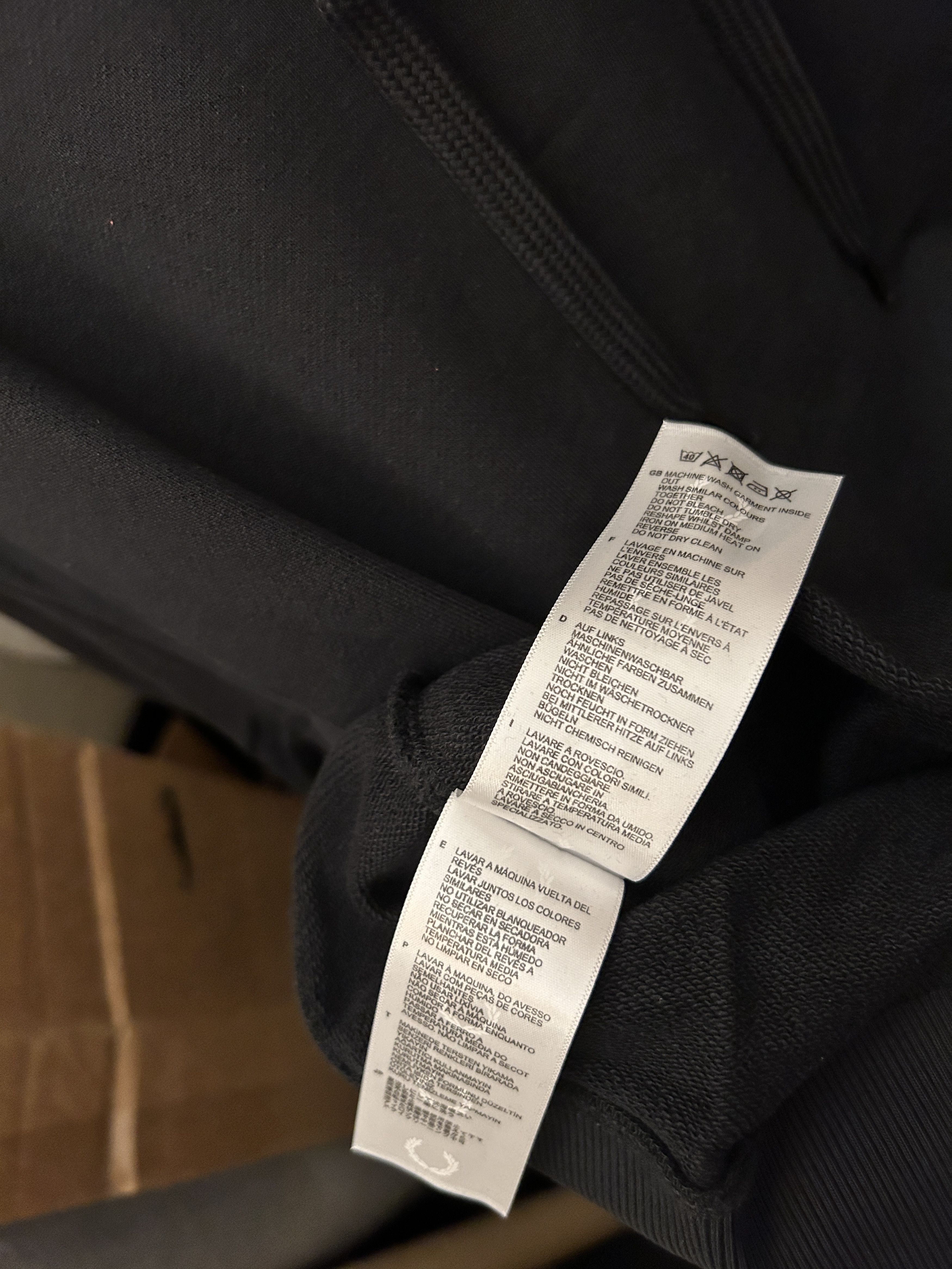 Fred Perry × Raf Simons Detail Black Tape Hoodie Size 42 ( x-large) Size US XL / EU 56 / 4 - 5 Thumbnail