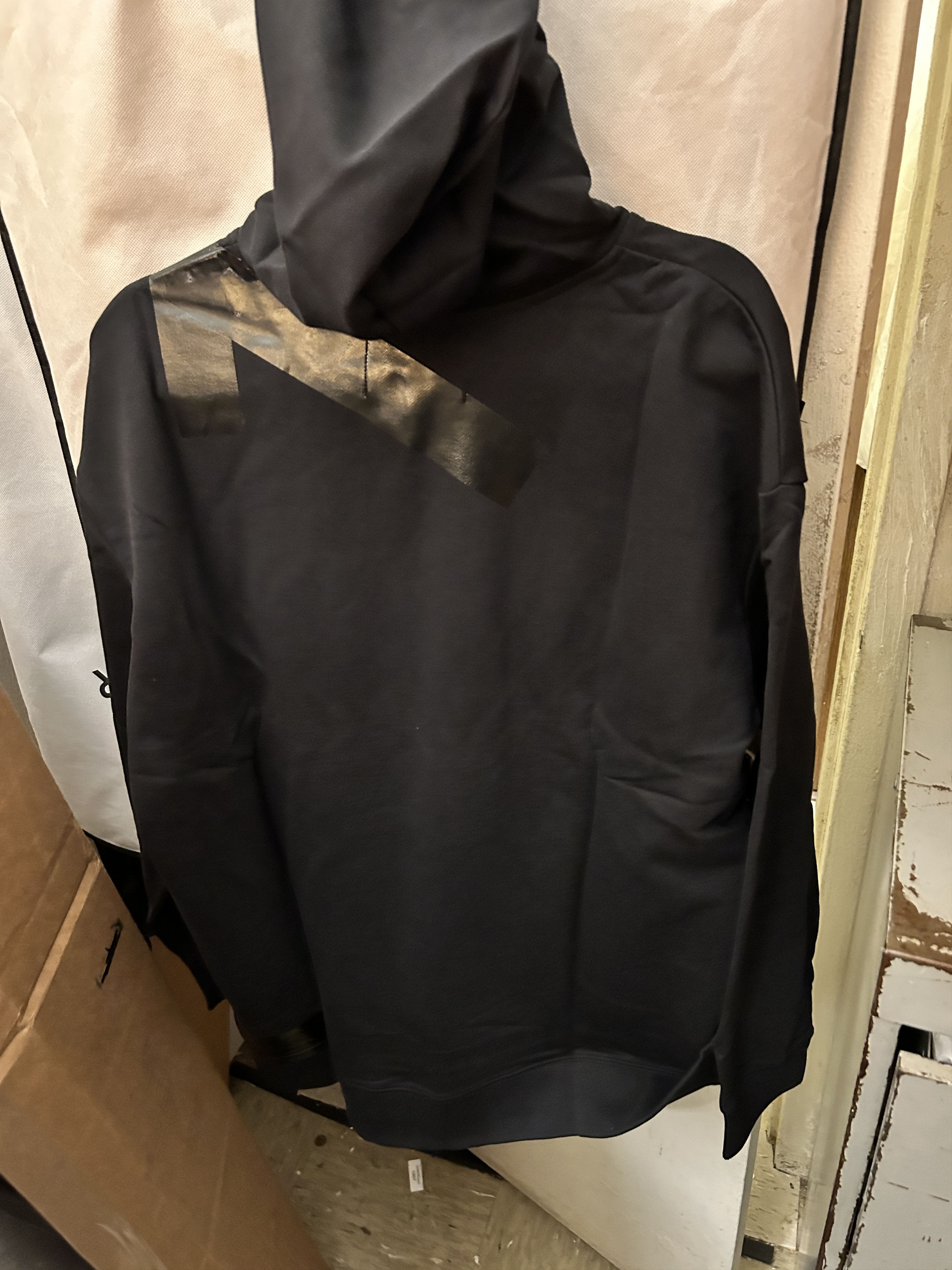 Fred Perry × Raf Simons Detail Black Tape Hoodie Size 42 ( x-large) Size US XL / EU 56 / 4 - 7 Thumbnail