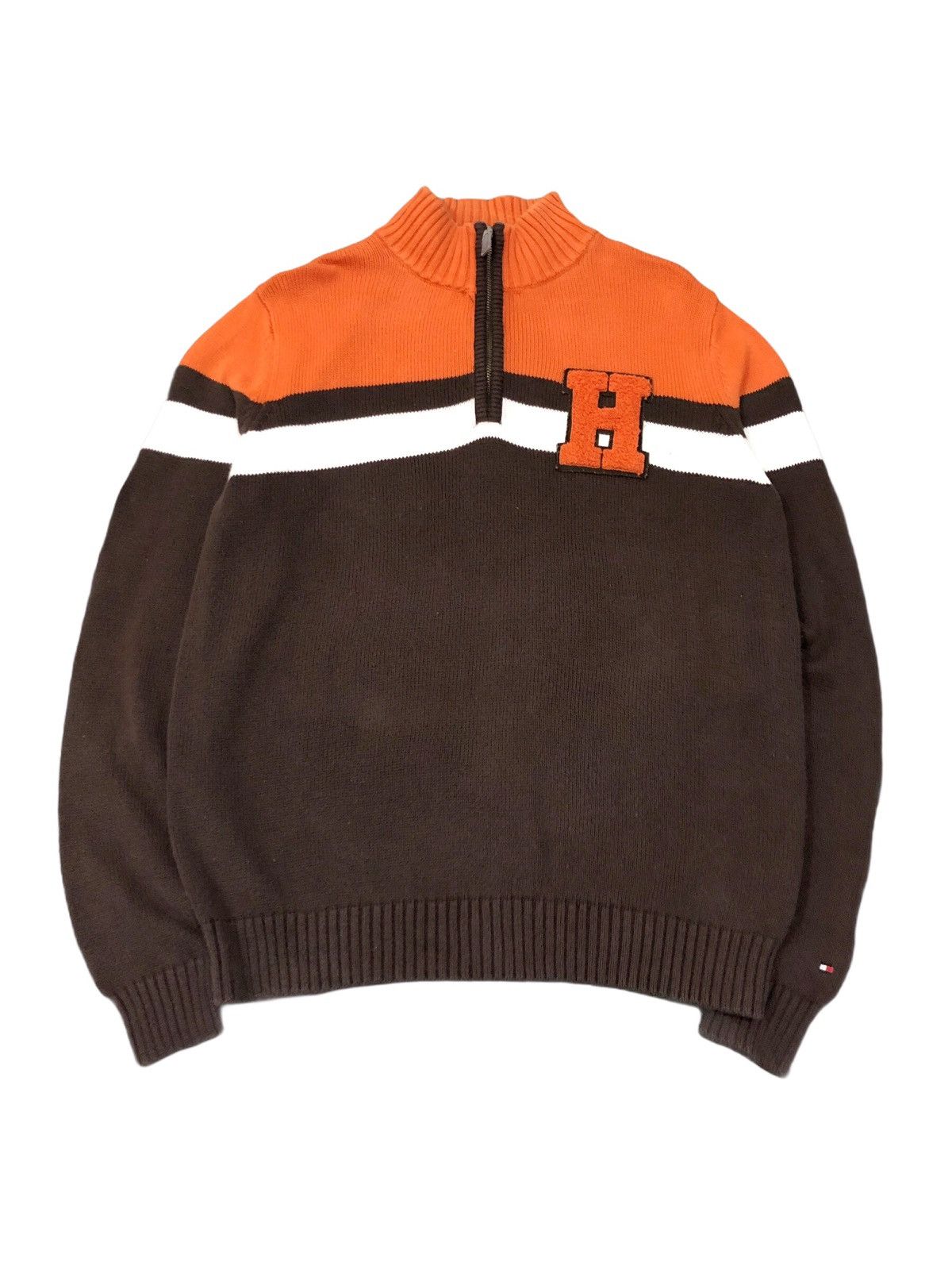 Tommy Hilfiger Vintage Tommy Hilfiger Hand Knit Sweatshirt Size US M / EU 48-50 / 2 - 1 Thumbnail