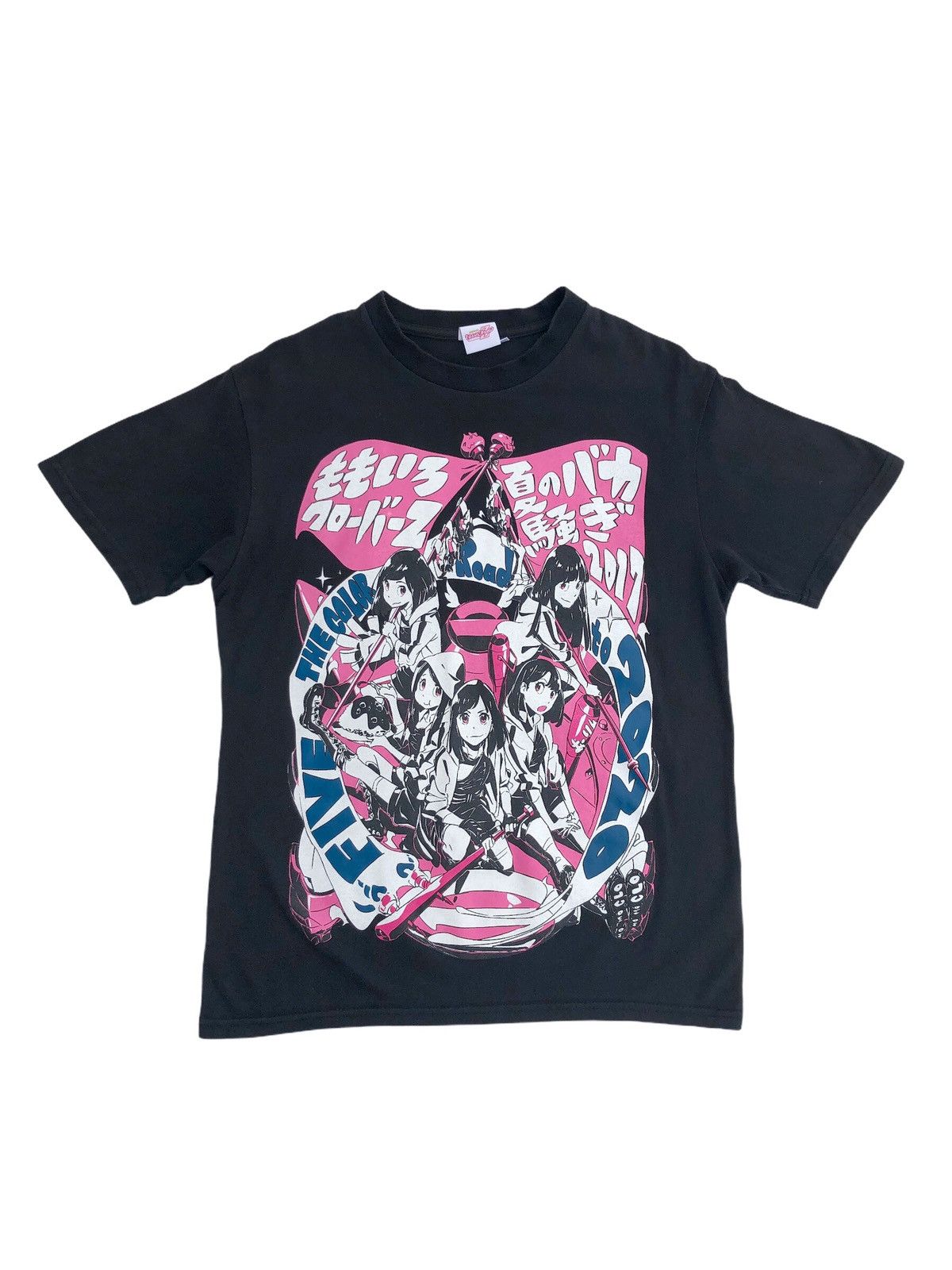 image of Anima x Cartoon Network Japan Anime Momoire Clover Tee Akira Evangelion in Black, Men's (Size Small